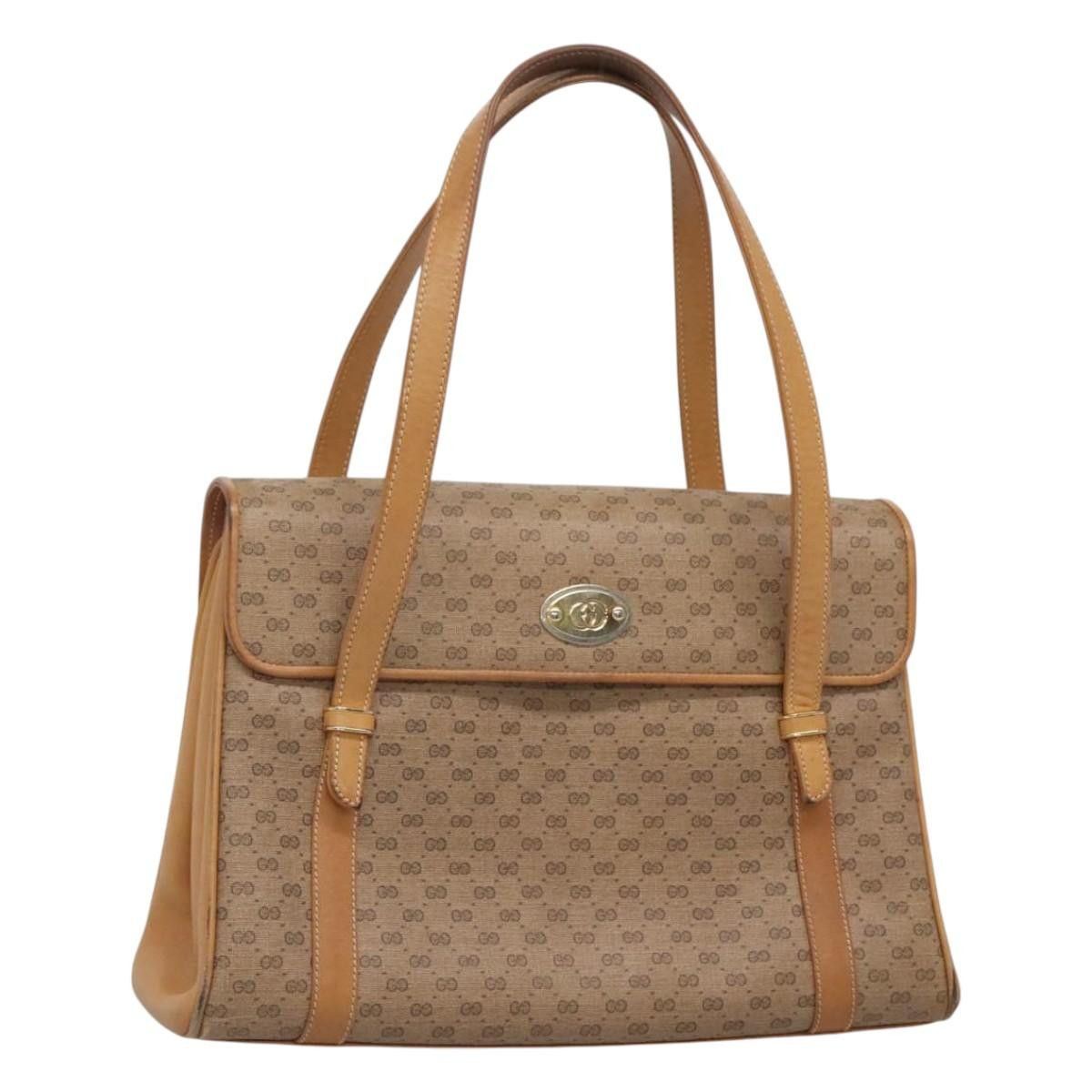Gucci GUCCI Micro GG Supreme Hand Bag Pvc Beige Gold 000 46 000 46 Size ONE SIZE - 1 Thumbnail