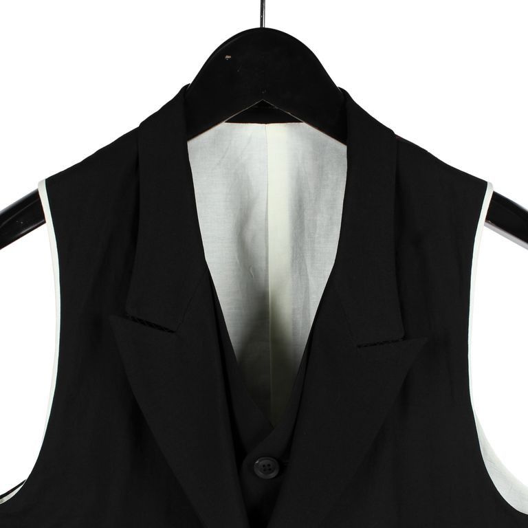 Yohji Yamamoto Yohji Yamamoto Pour Homme - FRONT DOUBLE VEST Size US L / EU 52-54 / 3 - 7 Thumbnail