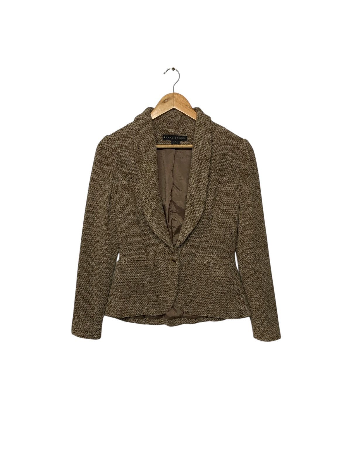 Ralph Lauren Rare Ralph Lauren One Button Wool Jacket Made in USA Size S / US 4 / IT 40 - 1 Thumbnail