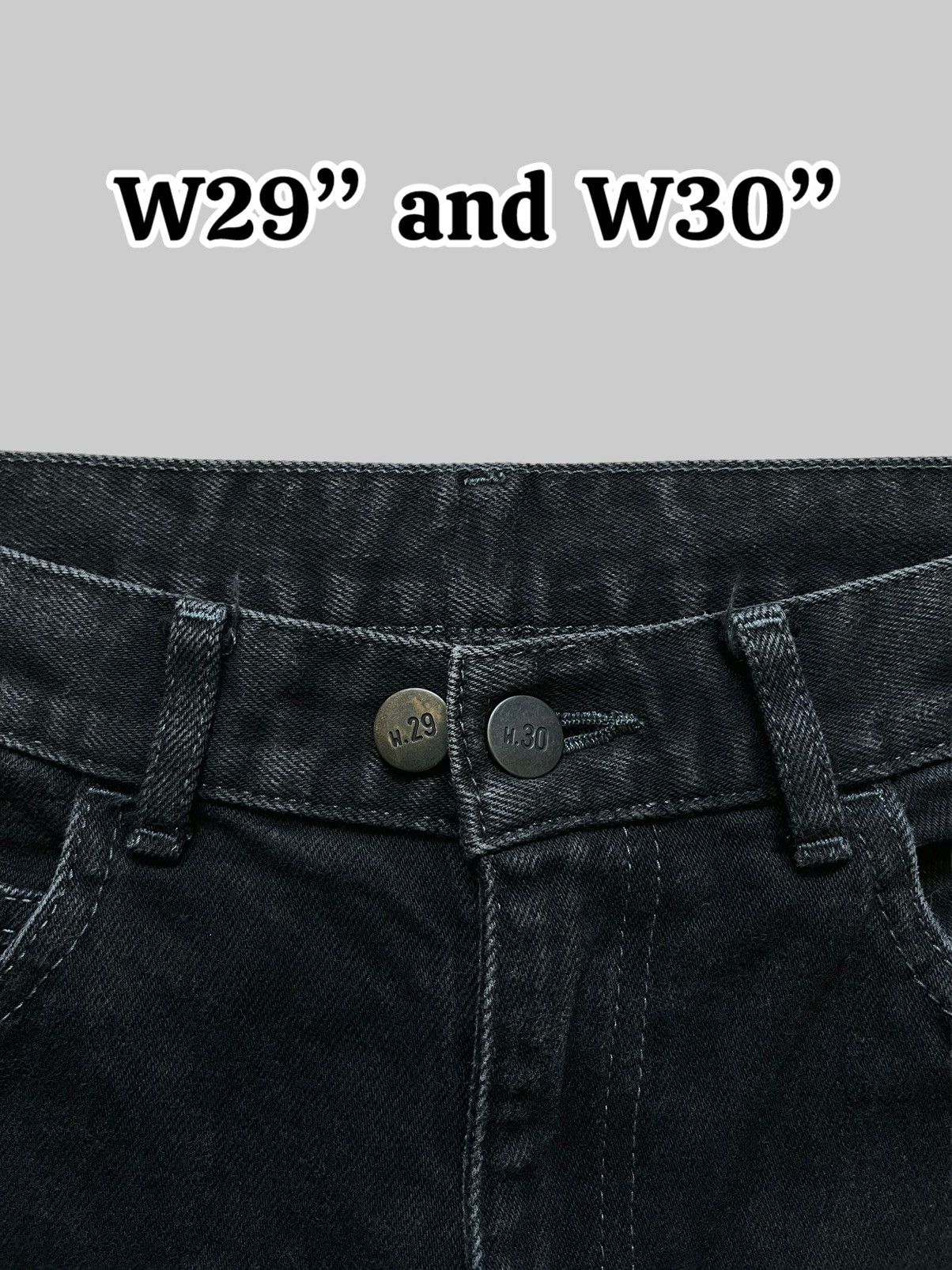 N.Hoolywood N.Hollywood Archive Black Fade Slim Bootcut Jeans W29 W30 Size US 30 / EU 46 - 3 Thumbnail