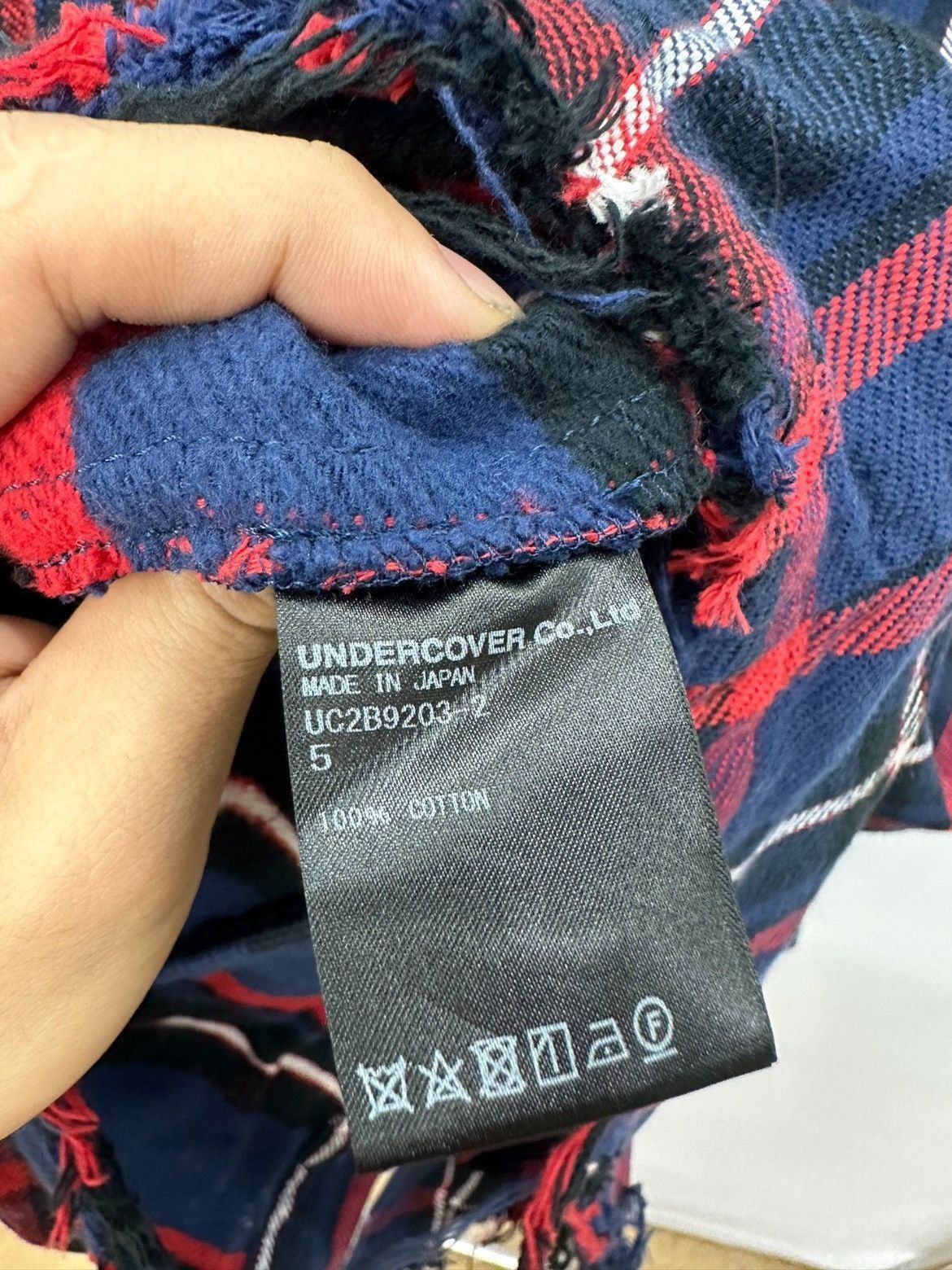 Undercover Undercover distressed plaid jacket - DMC-2508 Size US XXL / EU 58 / 5 - 9 Thumbnail