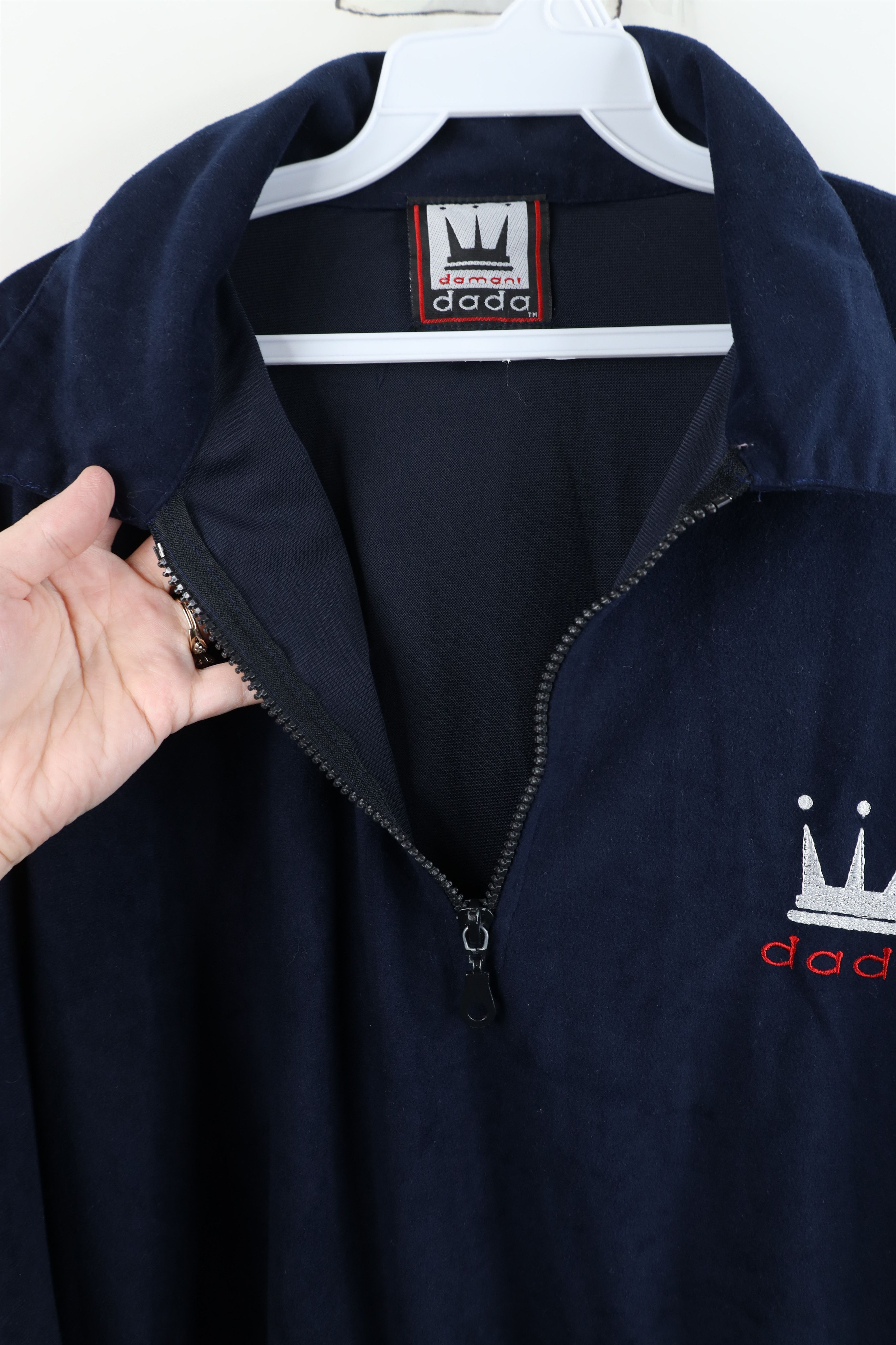 Vintage Vintage 90s Y2K DADA Basketball Half Zip Collared Jacket Size US XL / EU 56 / 4 - 6 Thumbnail