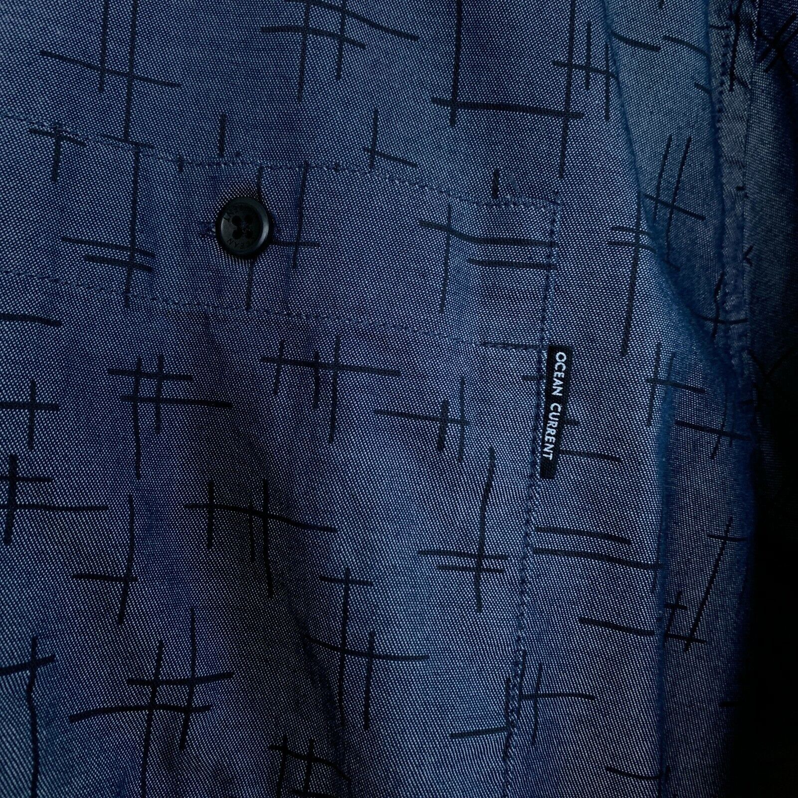 Ocean Current Ocean Current Chambray Printed Shirt Blue Button Front XL Size US XL / EU 56 / 4 - 3 Thumbnail