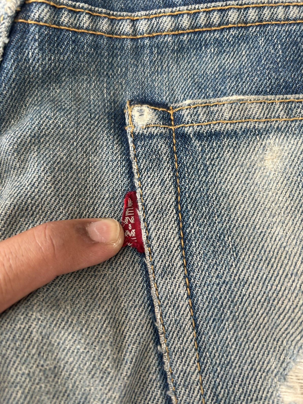 Denime Vintage Ripped Flare Denime Size US 30 / EU 46 - 12 Thumbnail