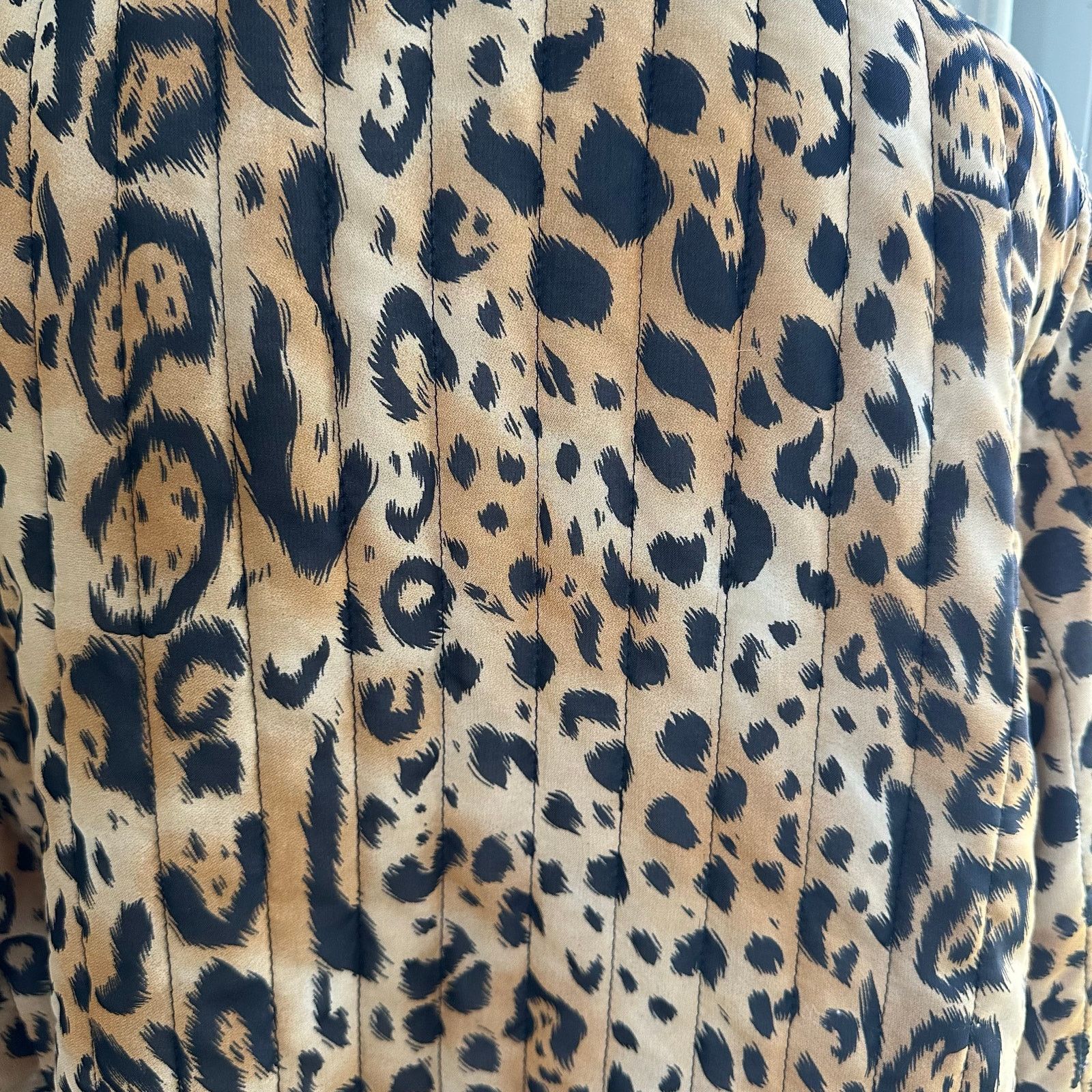 Other Leopard Print Quilted Open Front Blazer Size L Morgan Cole Size L / US 10 / IT 46 - 5 Thumbnail