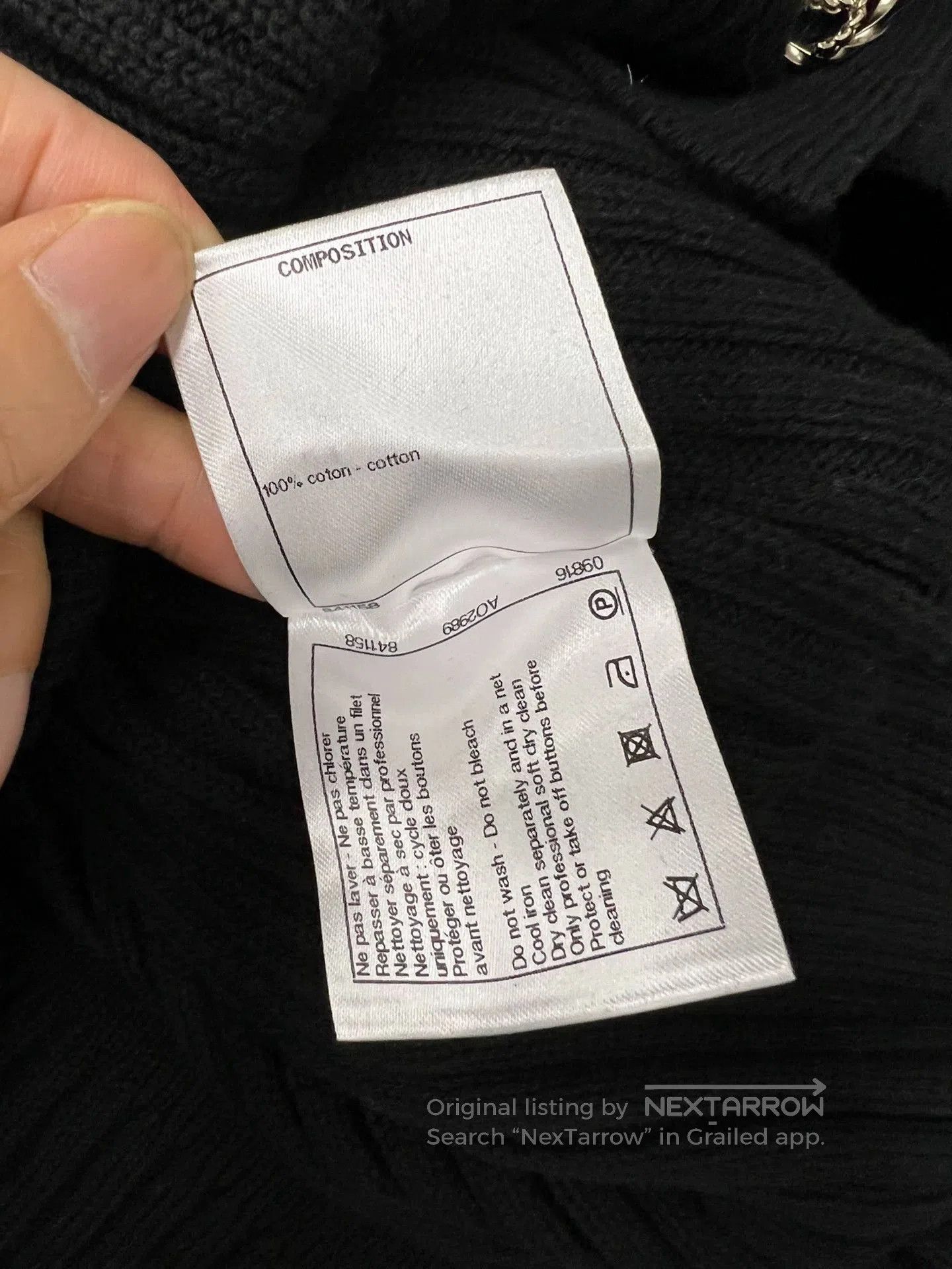 Chanel Chanel Black Gold Button Knit Cardigan. Size US L / EU 52-54 / 3 - 6 Thumbnail