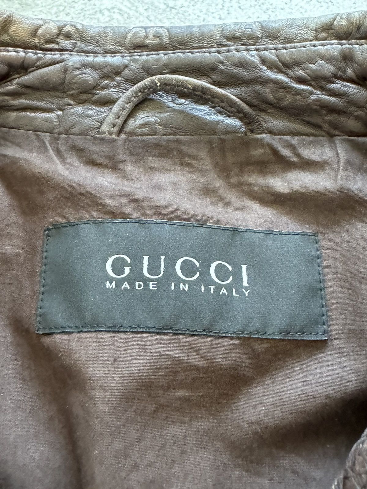 Gucci Gucci guccissma monogram leather biker jacket Size US XXL / EU 58 / 5 - 8 Thumbnail