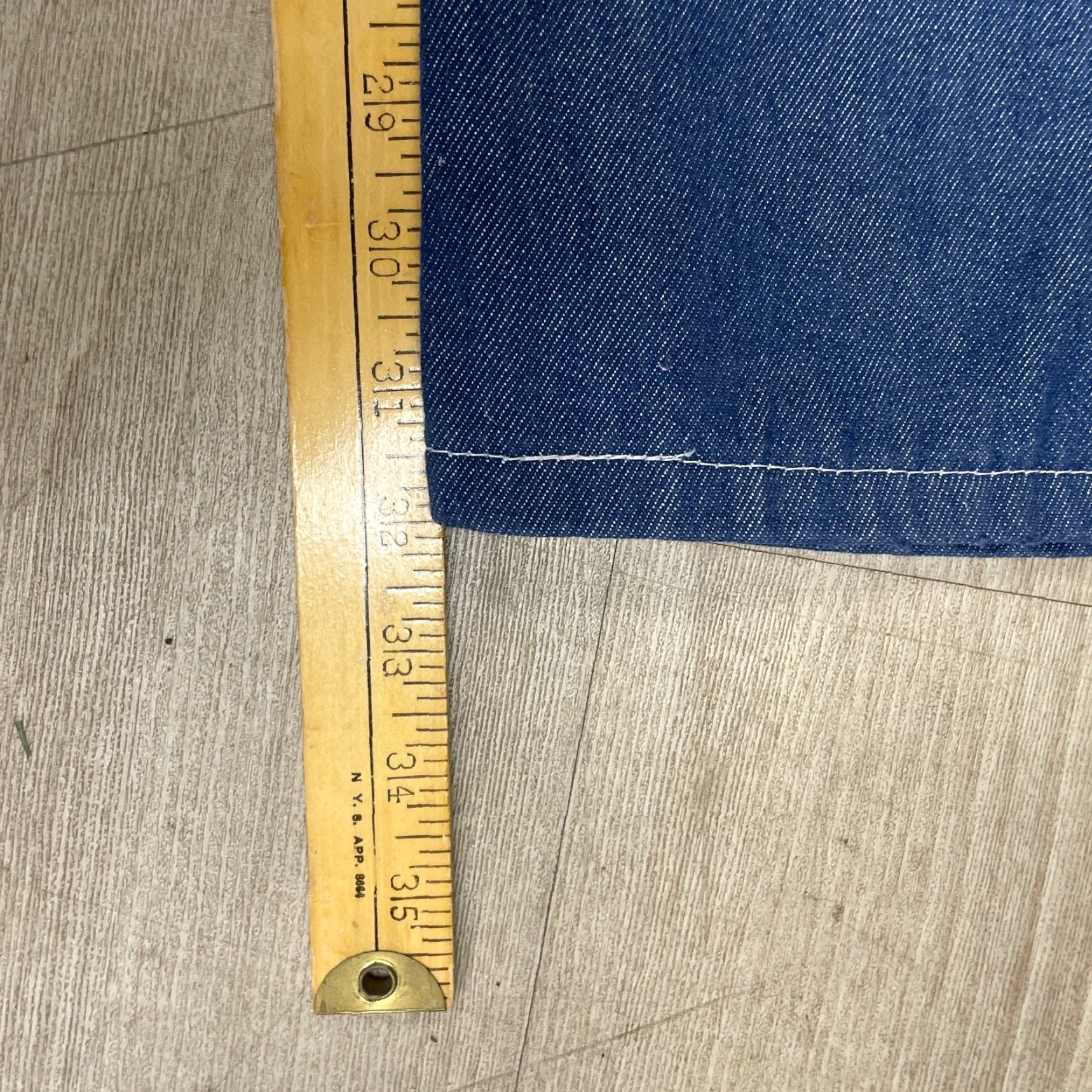 Denime VINTAGE Muleskins Overalls Mens 38x32 Denim Carpenter Painter Bib 5-Pocket Dark Blue 70s 80s USA Jeans Mens Size US 38 / EU 54 - 6 Thumbnail