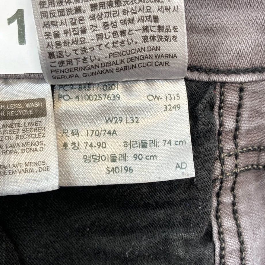 Levi's Levi's 511 Jeans Mens Slim Straight 29x32 Denim Gray Low Rise Medium Wash - 5-Pocket, Cotton Spandex Denim Pants Size US 29 - 7 Thumbnail