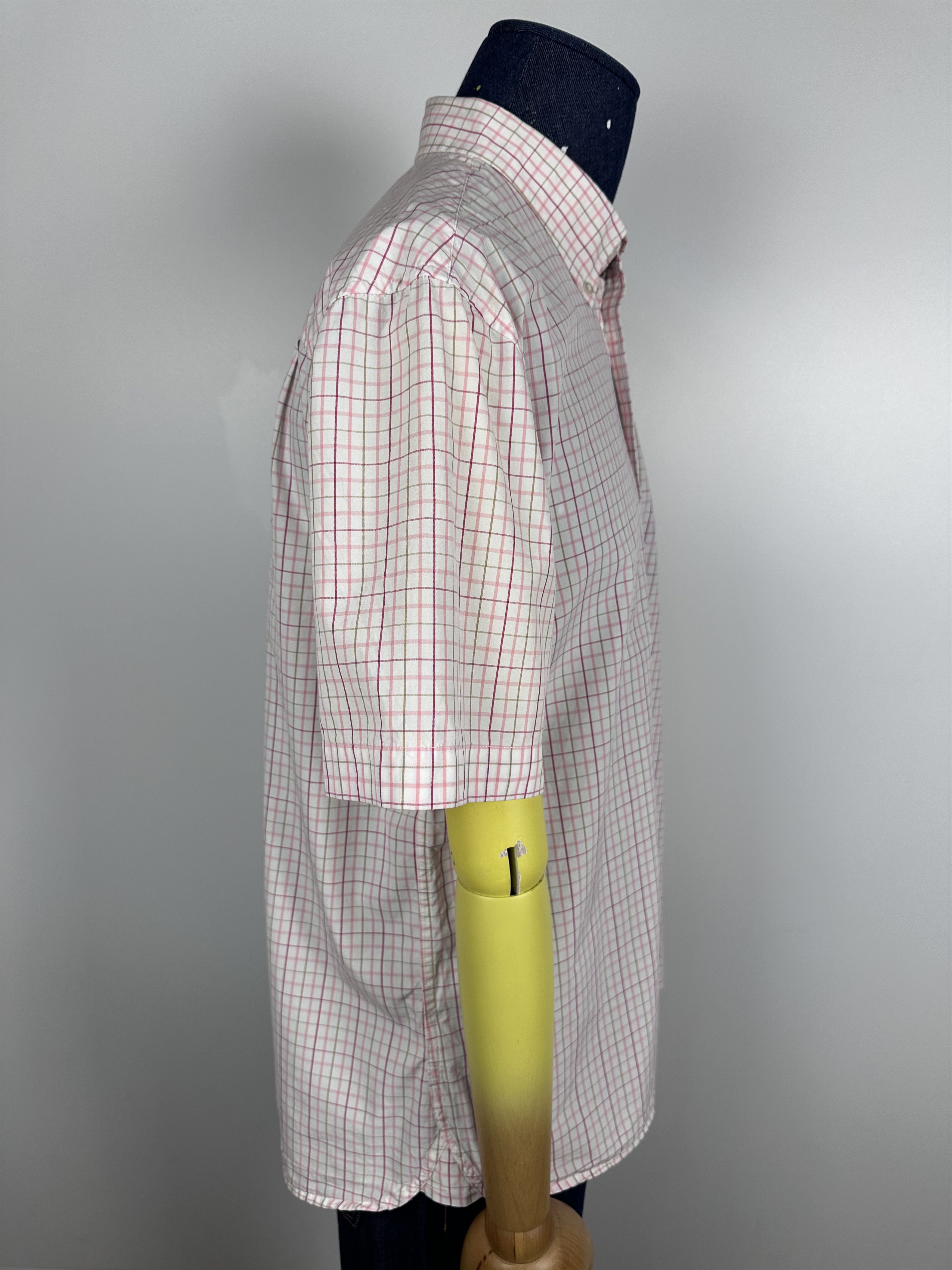 Fred Perry × Vintage Fred Perry Short Sleeve Button Down Shirt Check Patterned Size US XL / EU 56 / 4 - 8 Thumbnail