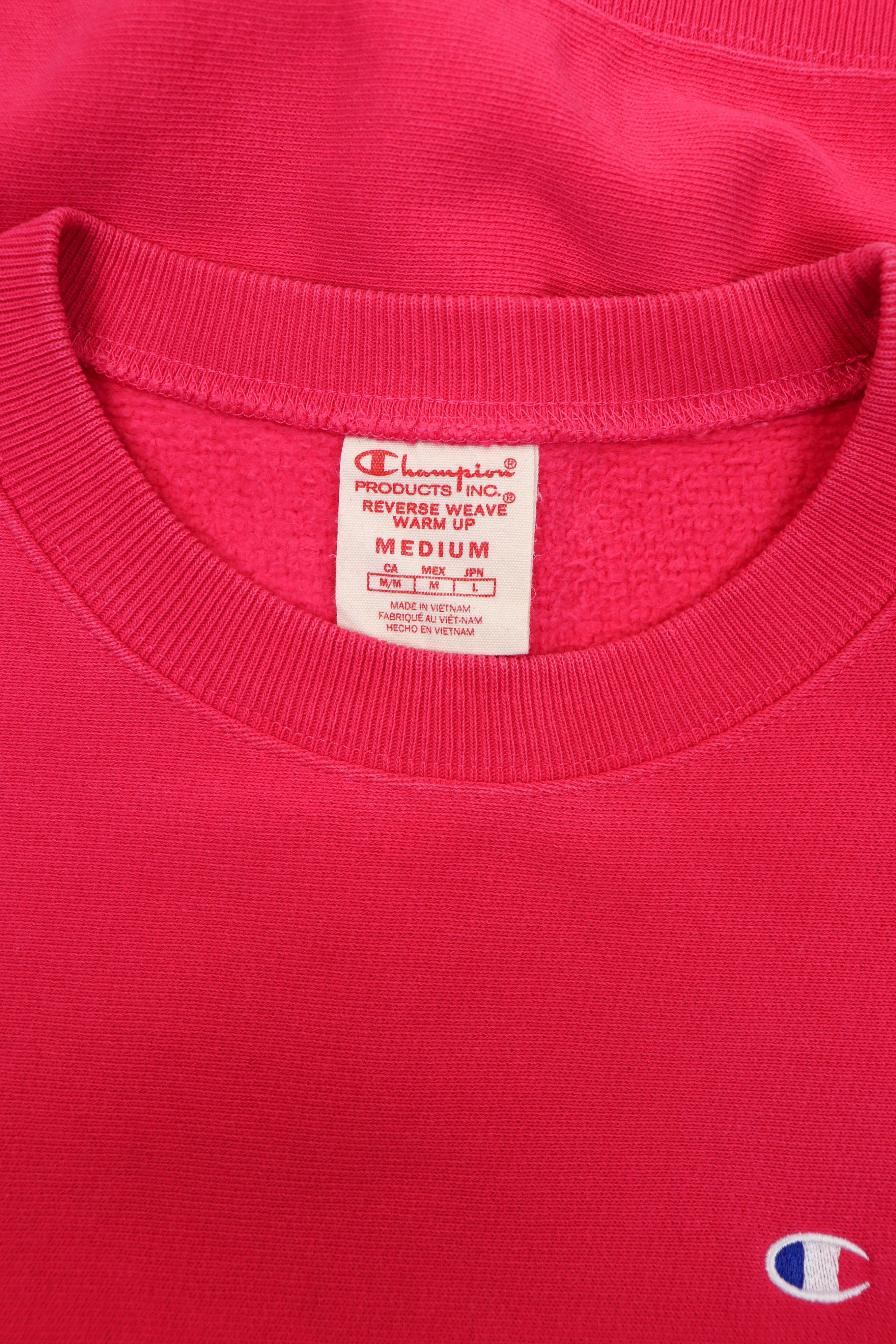 Champion Champion Reverse Weave Warm Up Pink Crewneck Sweatshirt Size M / US 6-8 / IT 42-44 - 12 Thumbnail