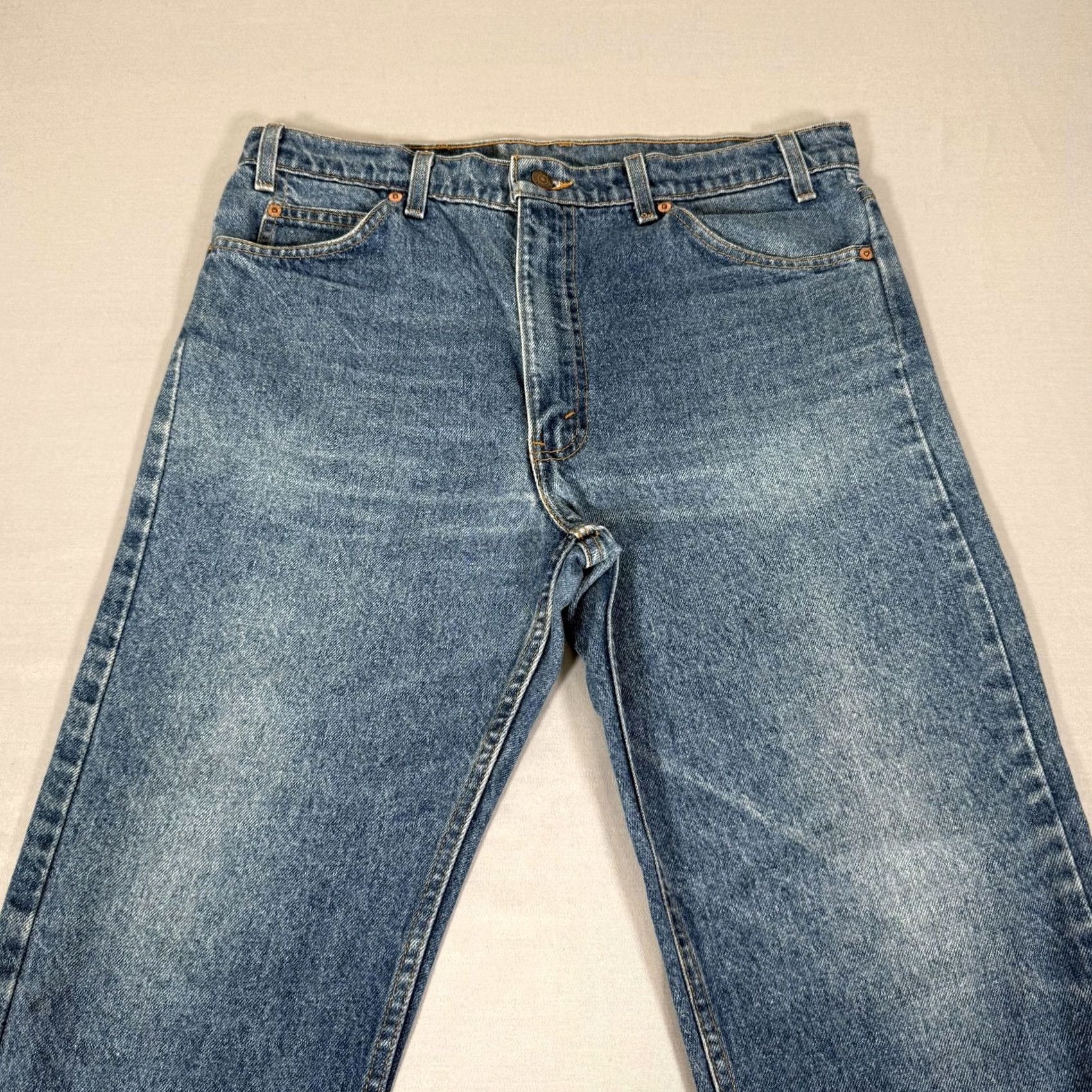 Levi's VINTAGE Levi's 505 Jeans Mens 36x30 Blue Straight Denim Pants 90s Regular Fit Cotton Denim Blue 5-Pocket Mens Size US 36 / EU 52 - 2 Thumbnail
