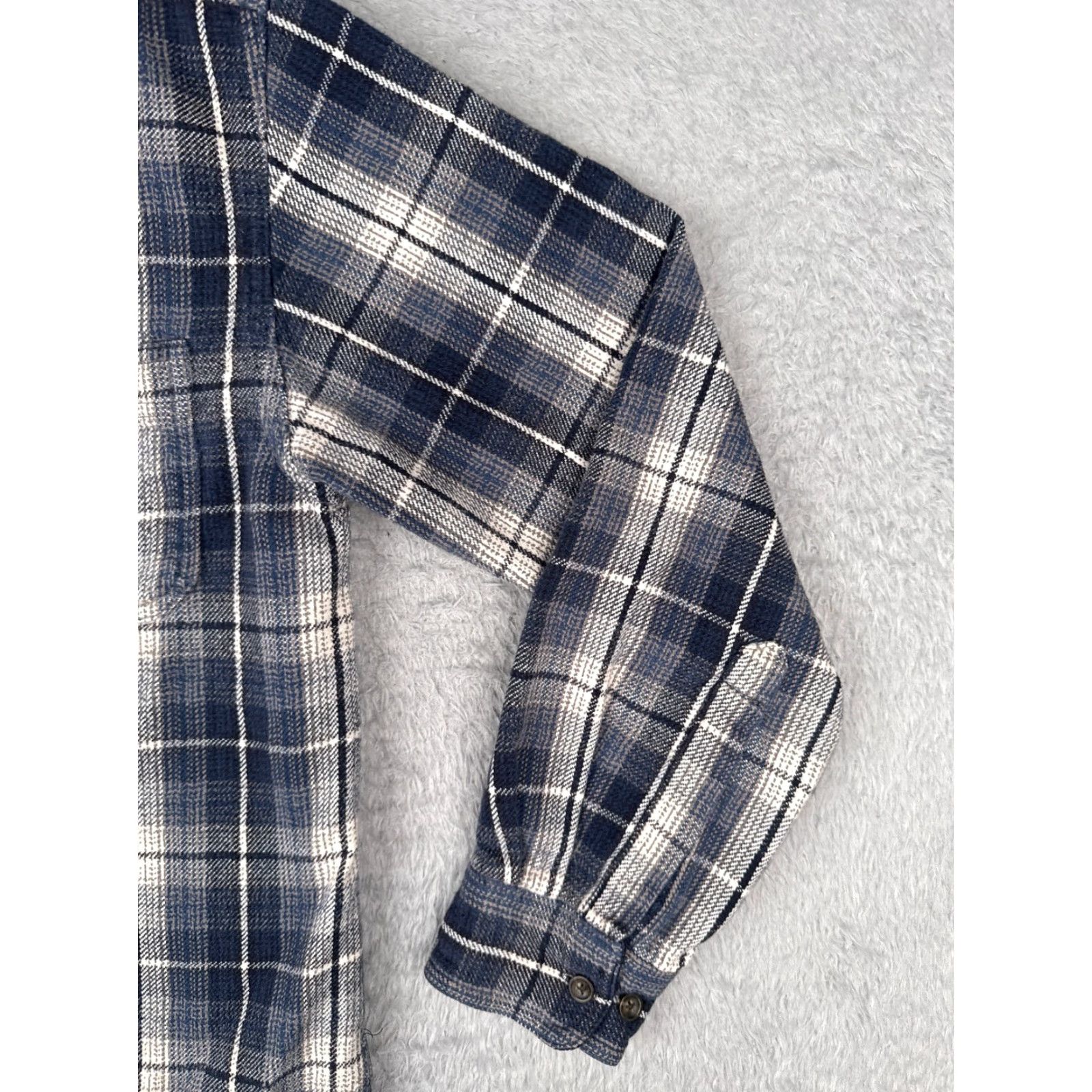 Vintage Alaska Wilderness Gear Shirt Mens Medium Blue Plaid Flannel 100% Cotton Button Up Size US M / EU 48-50 / 2 - 2 Thumbnail