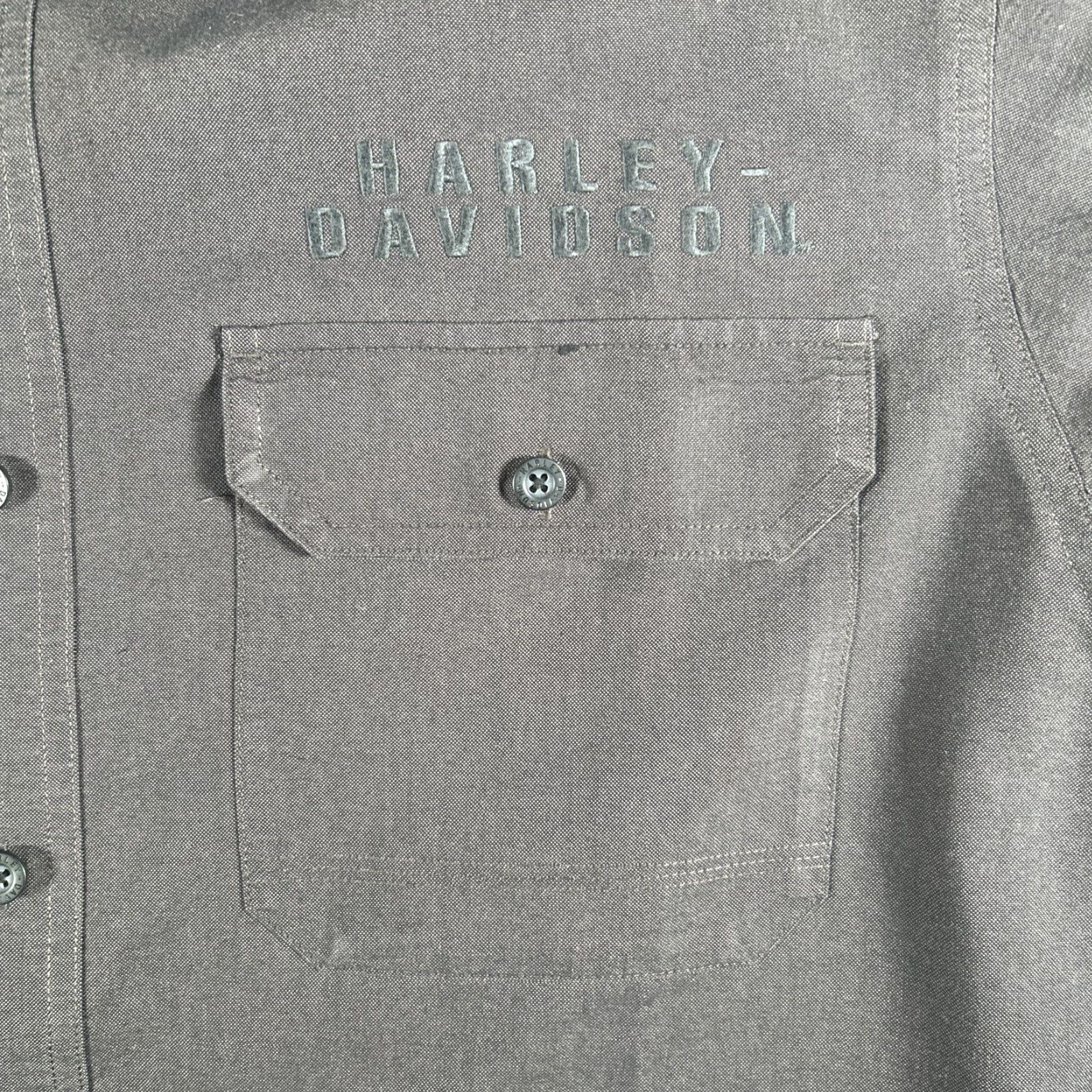 Harley Davidson Harley-Davidson Shirt Men's XL Black Embroidered Long Sleeve Button-Down Collared Shirt Size US XL / EU 56 / 4 - 2 Thumbnail