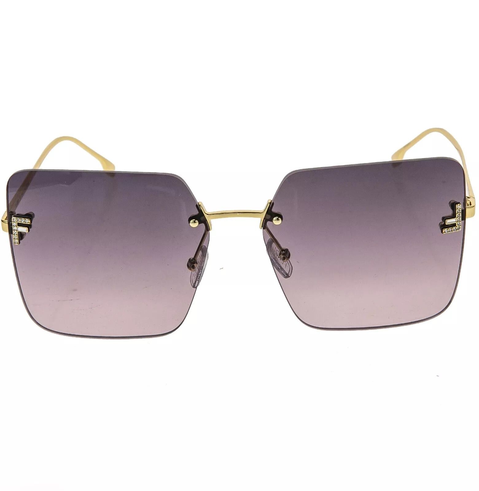 Fendi FENDI FIRST 4082 Gold Purple Fashion Sunglass FE4082US Size ONE SIZE - 5 Thumbnail