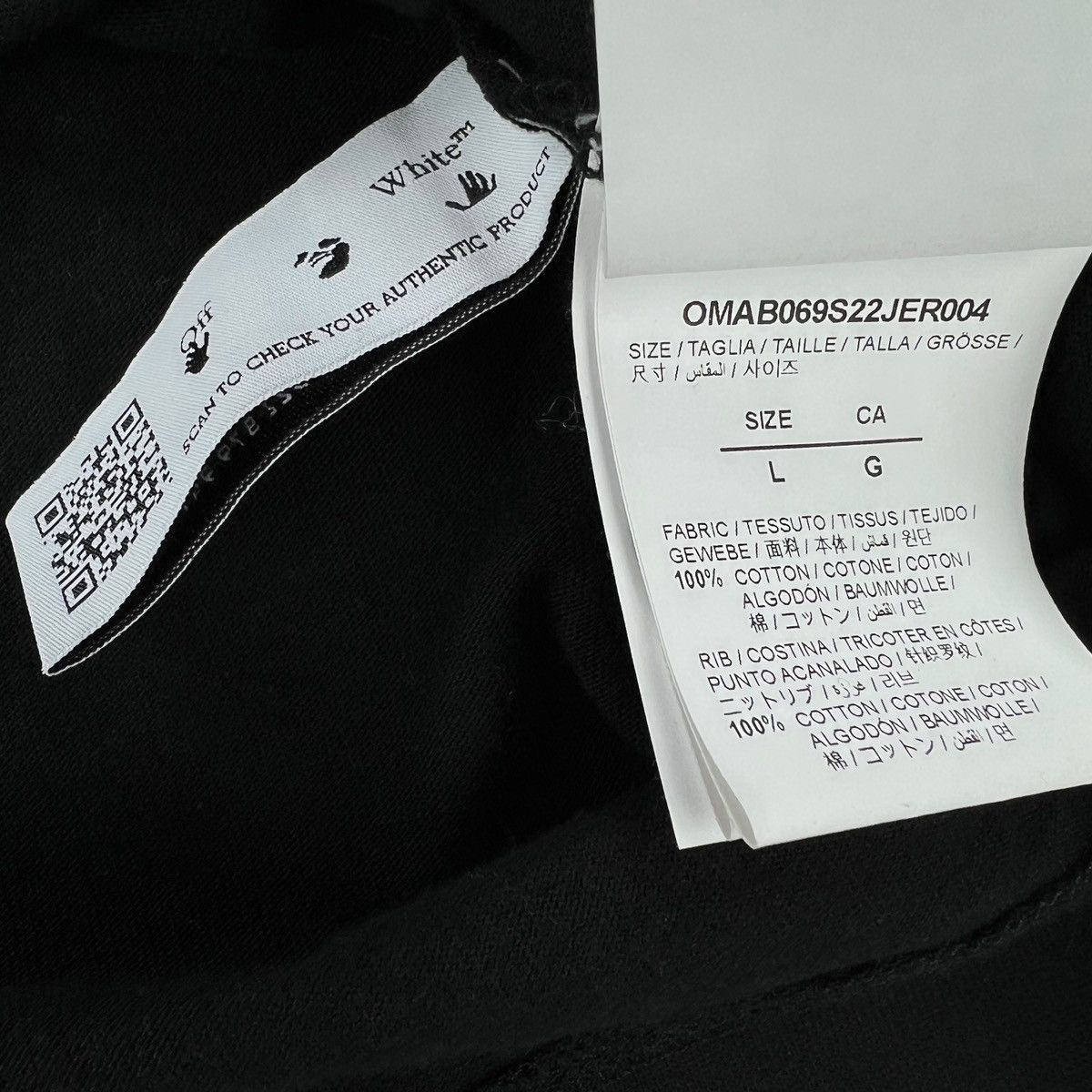 Off-White Off-White Diagonal Black Long Sleeve T Shirt Size US L / EU 52-54 / 3 - 5 Thumbnail