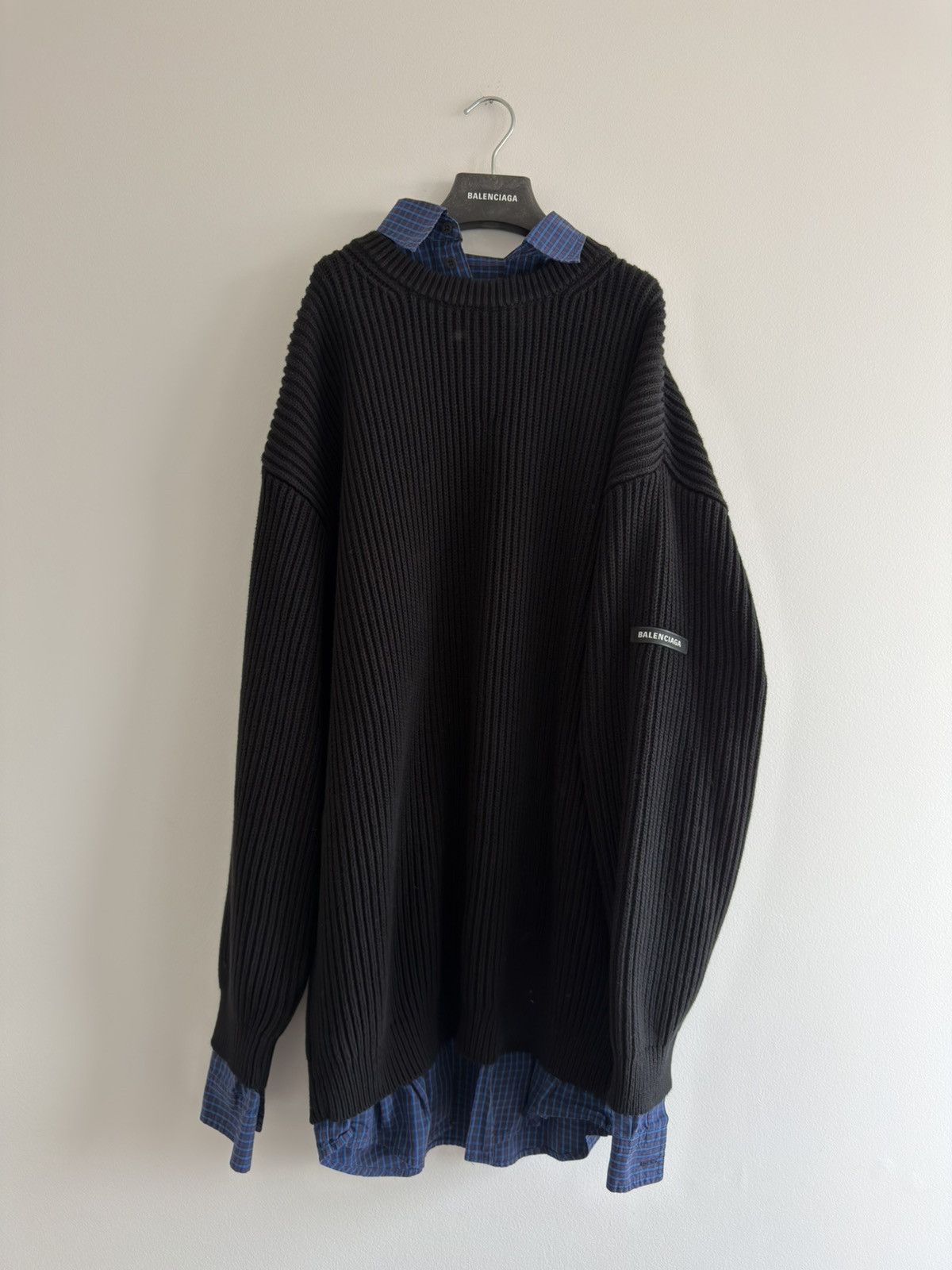 Balenciaga *RARE* BALENCIAGA DEMNA KNITTED CREWNECK MAILLE LAYER SHIRT Size US M / EU 48-50 / 2 - 1 Thumbnail