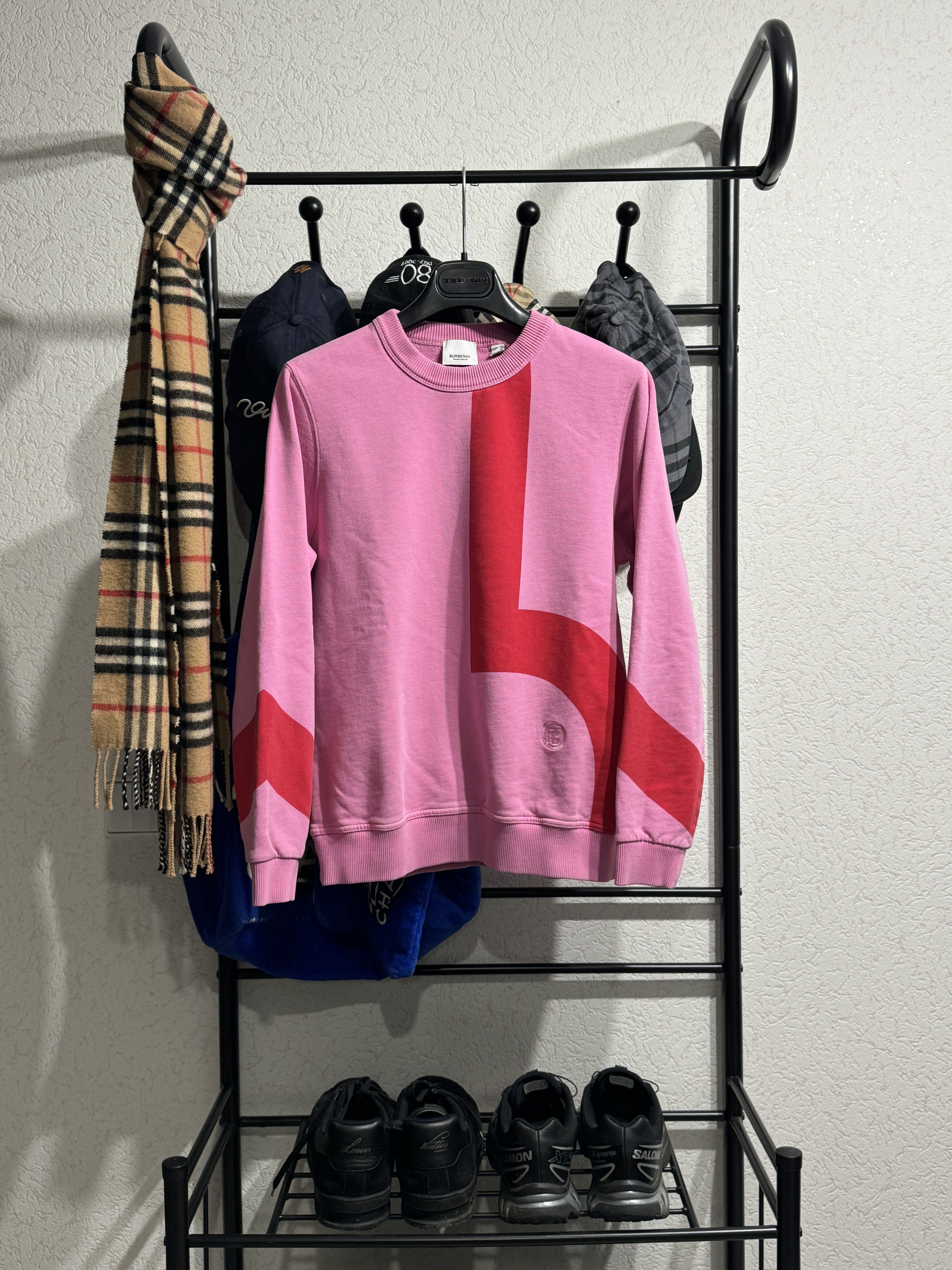 Burberry Burberry Fairhall pink sweatshirt Size S / US 4 / IT 40 - 1 Thumbnail