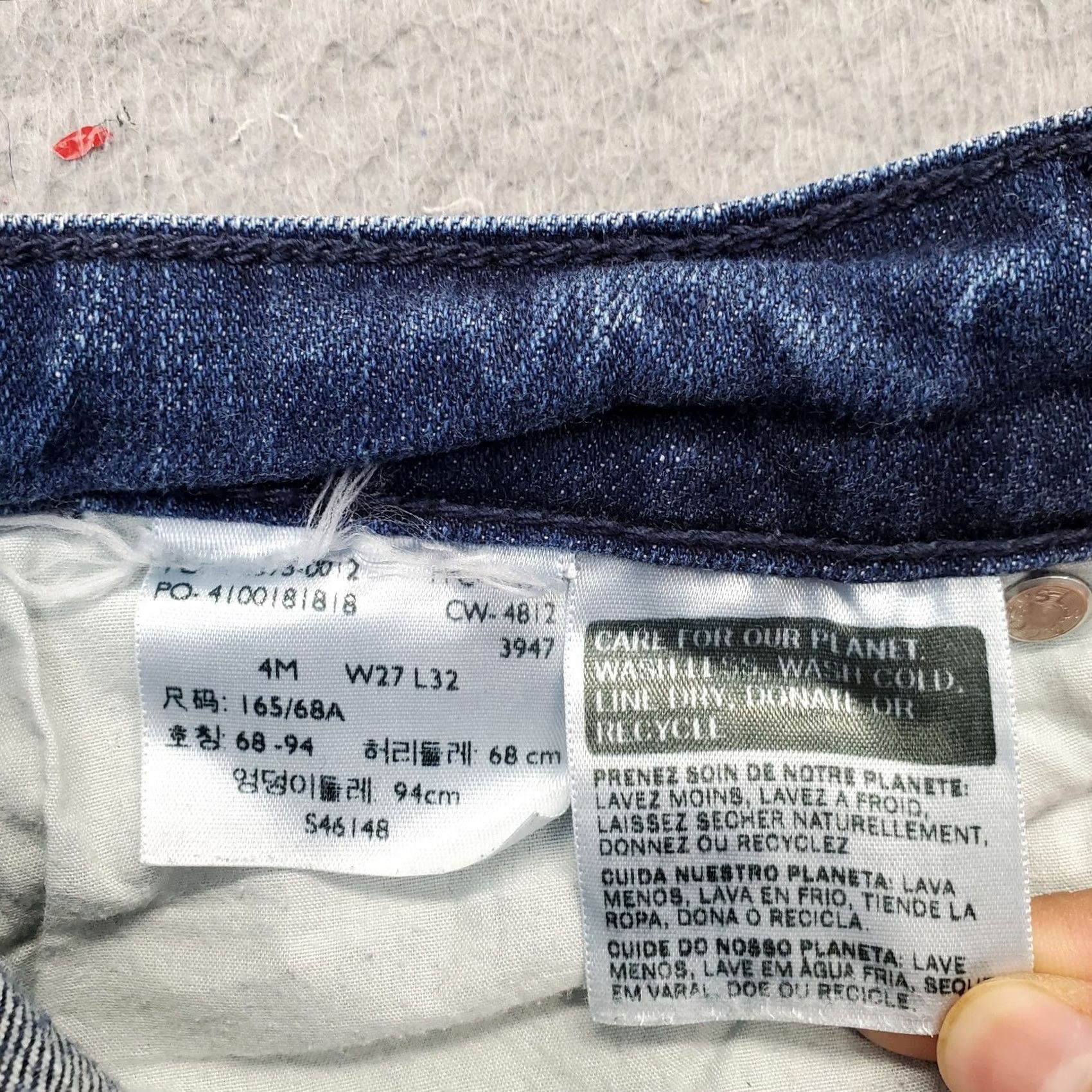 Levi's Levi's Skinny Jeans Womens Size 27 Navy Denim Mid Rise 5-Pocket Design Jeans Women Size 27" / US 4 / IT 40 - 7 Thumbnail