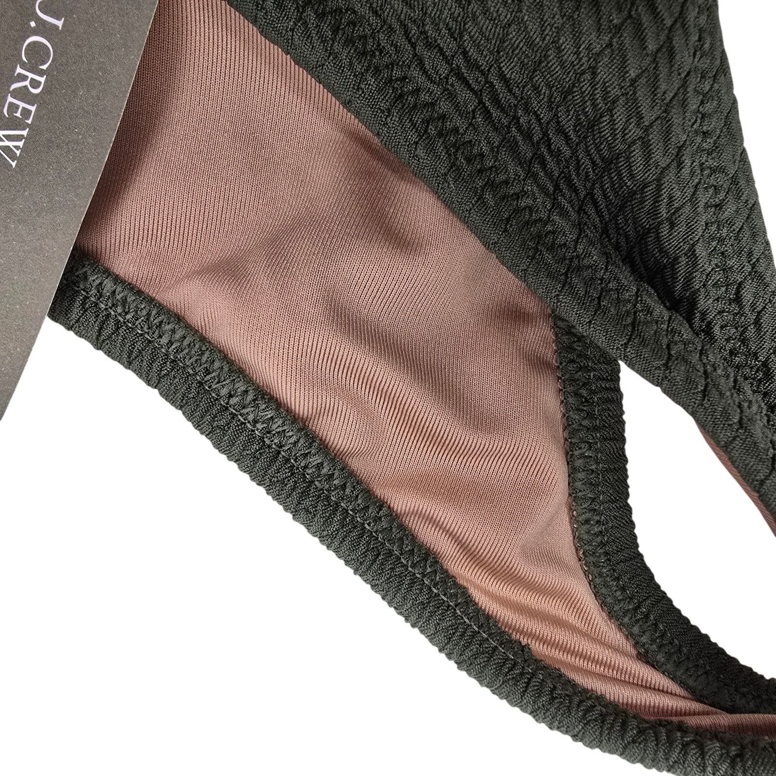 J.Crew NWT J. Crew Textured curved-waist cheeky bikini bottom S Size ONE SIZE - 10 Thumbnail