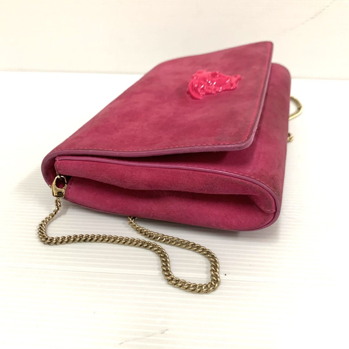 Versace Versace Suede Leather Pink Chain Sling Size ONE SIZE - 6 Thumbnail