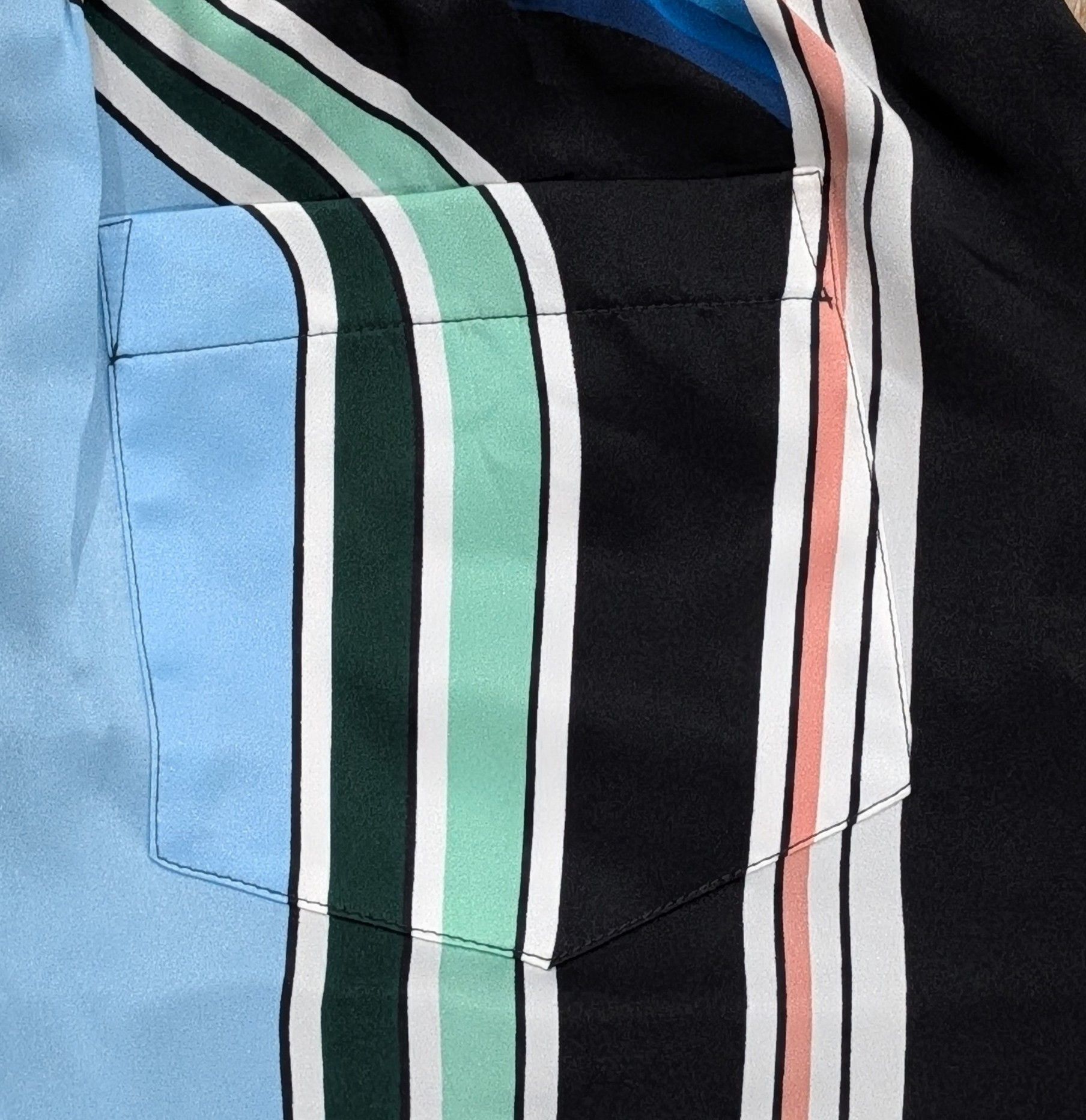 Casablanca Casablanca Multi-Stripe Silk Shorts Graphic Mountain Medium Size US 32 / EU 48 - 4 Thumbnail