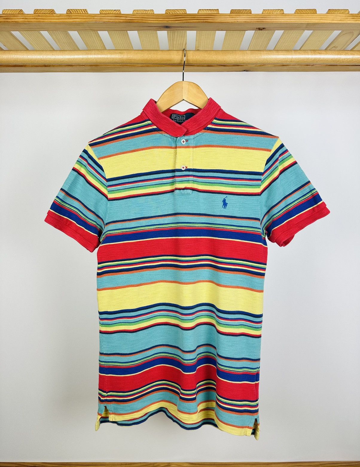 Polo Ralph Lauren × Vintage Vintage Polo Ralph Lauren 90's Southwest Woven Striped Polos Size US M / EU 48-50 / 2 - 1 Thumbnail