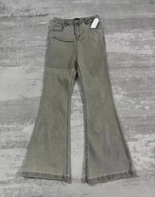 VIBE Distressed Washed Flared Jeans Size US 36 / EU 52 - 3 Thumbnail