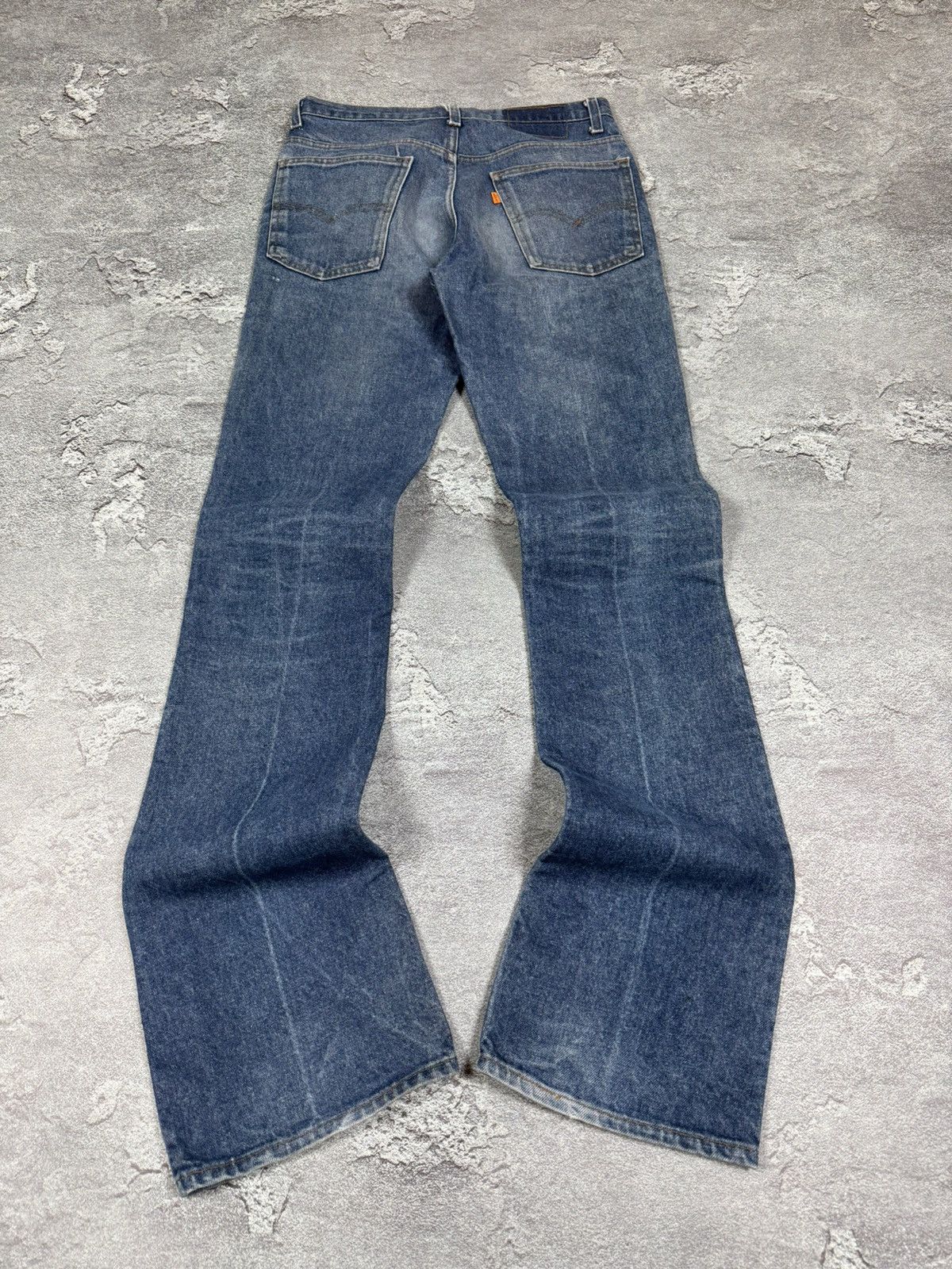 If Six Was Nine IF6WAS9 Levi's Orange Tab Flare Bootcut Washed Jeans Size 32 Size US 32 / EU 48 - 3 Thumbnail