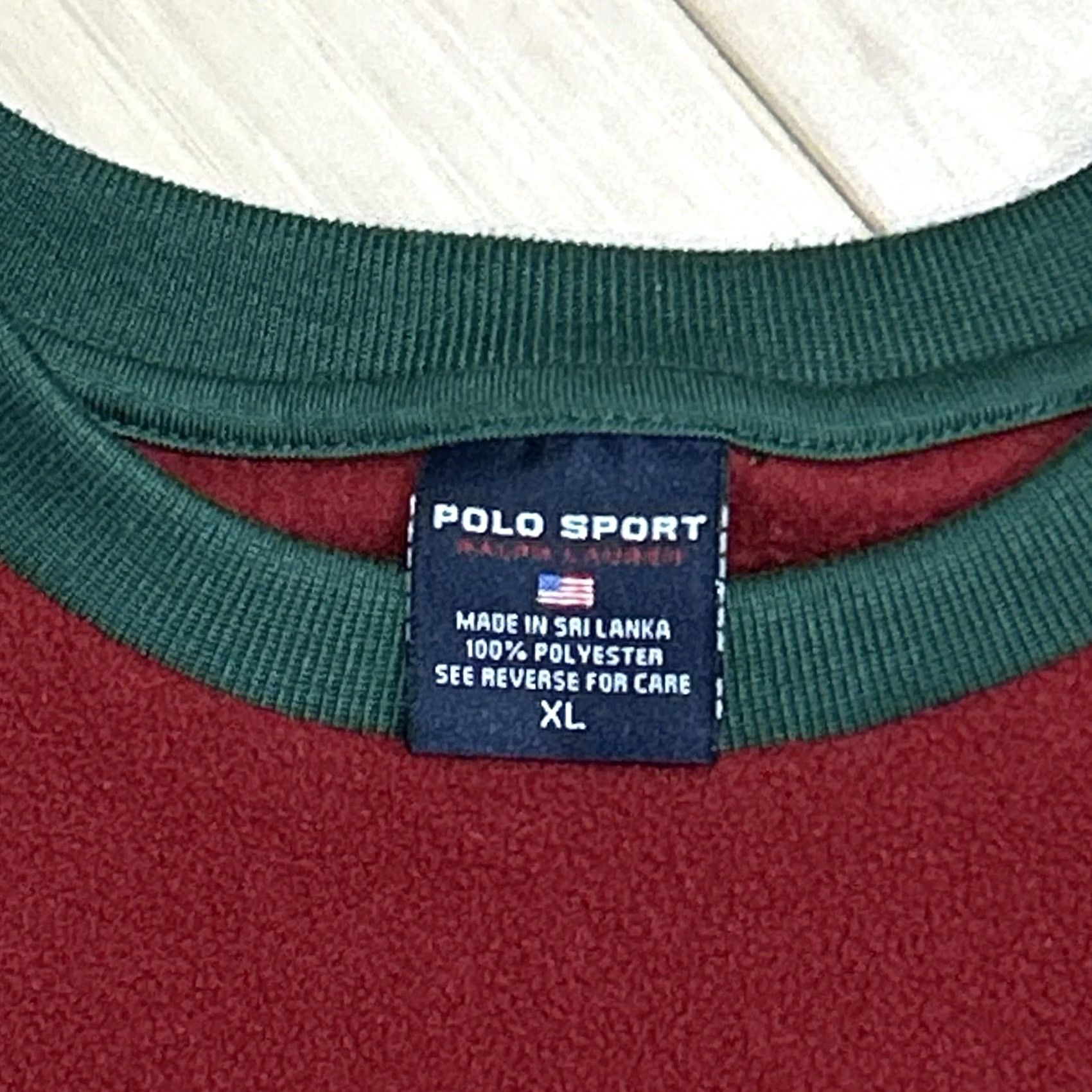 Polo Ralph Lauren Polo Sport Ralph Lauren Fleece Crew Sweatshirt Women’s XL Long Sleeve Maroon Size XL / US 12-14 / IT 48-50 - 3 Thumbnail