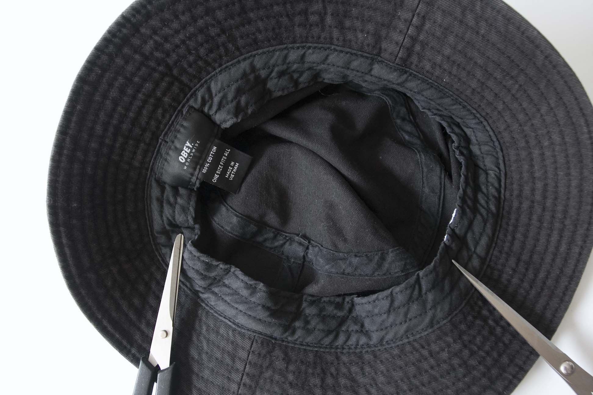 Obey Obey Bucket Hat Fading Size S/M Dark Gray Spell Out Size ONE SIZE - 4 Thumbnail