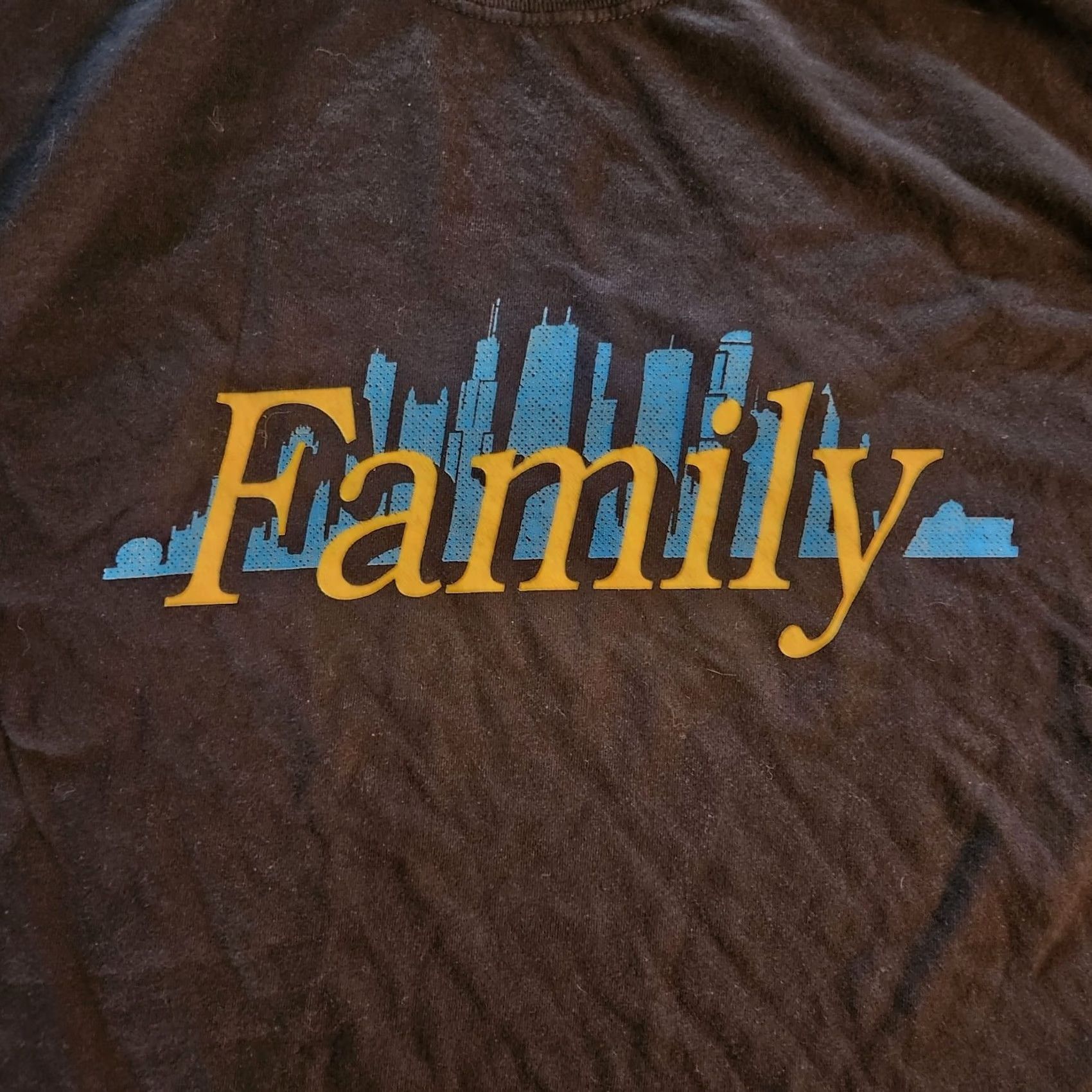 Vintage Barstool Sports Chicago Skyline Family T-Shirt Mens Large Black Shirt Mens L Crew Neck Short Sleeve Graphic Print Sports Size US L / EU 52-54 / 3 - 2 Thumbnail
