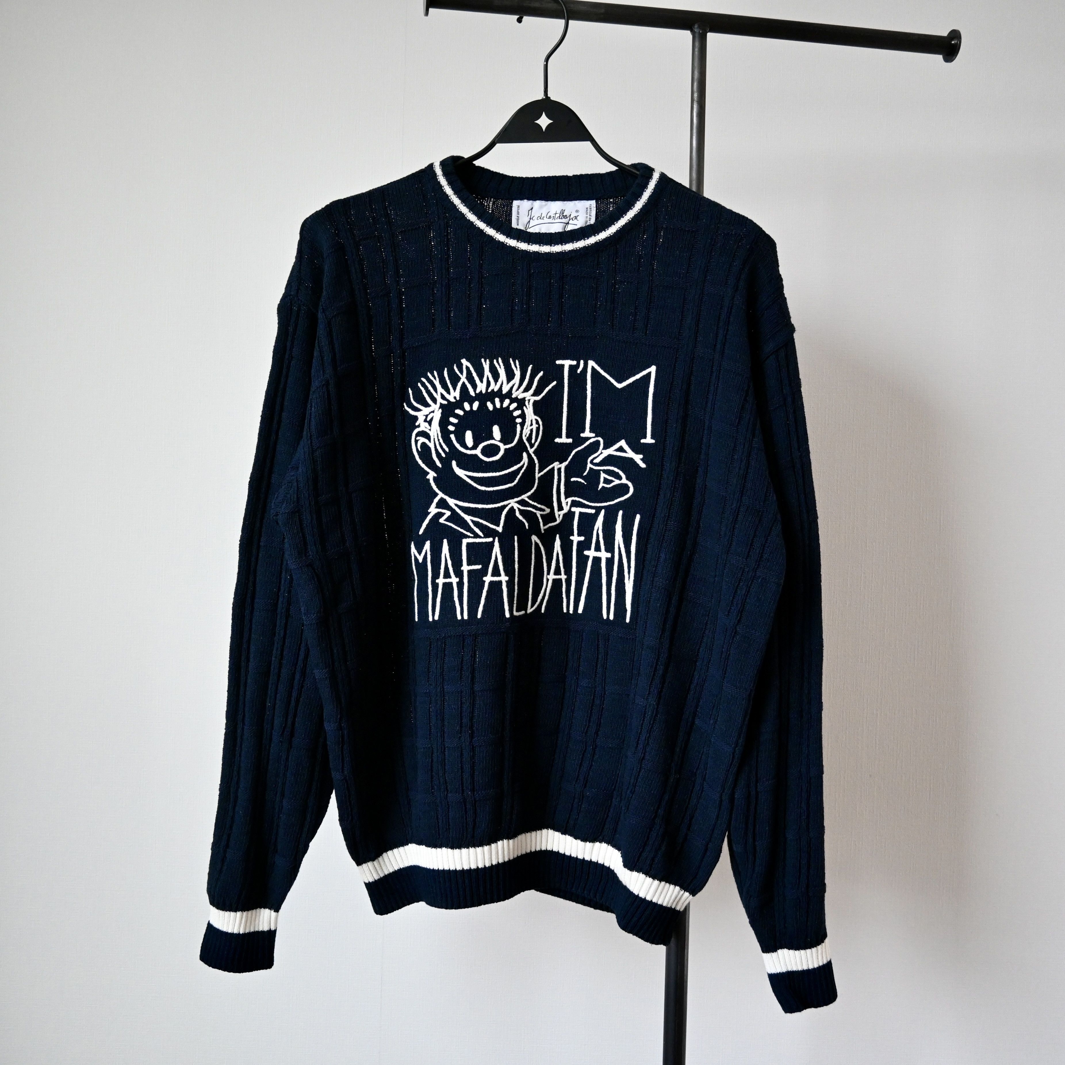 Jean Charles De Castelbajac VTG 1990s Castelbajac "MAFALDA FUN" cotton blend sweater Size US M / EU 48-50 / 2 - 1 Thumbnail