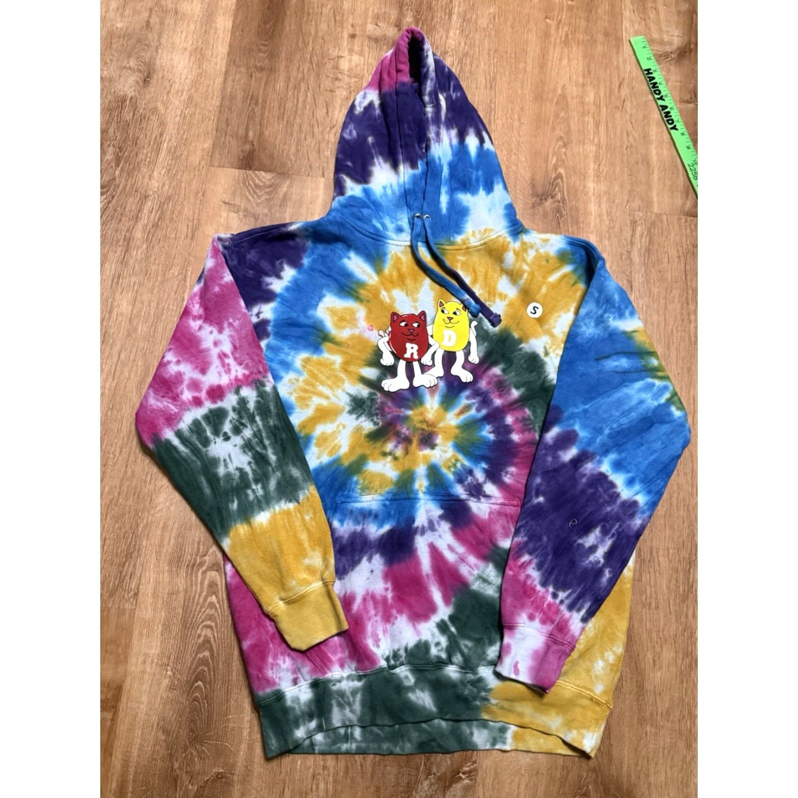 RIPNDIP RIPNDIP Eminerm Tie-Dye Hoodie Sweatshirt Cats/Candies Adult Oversized SMALL Size US S / EU 44-46 / 1 - 2 Thumbnail