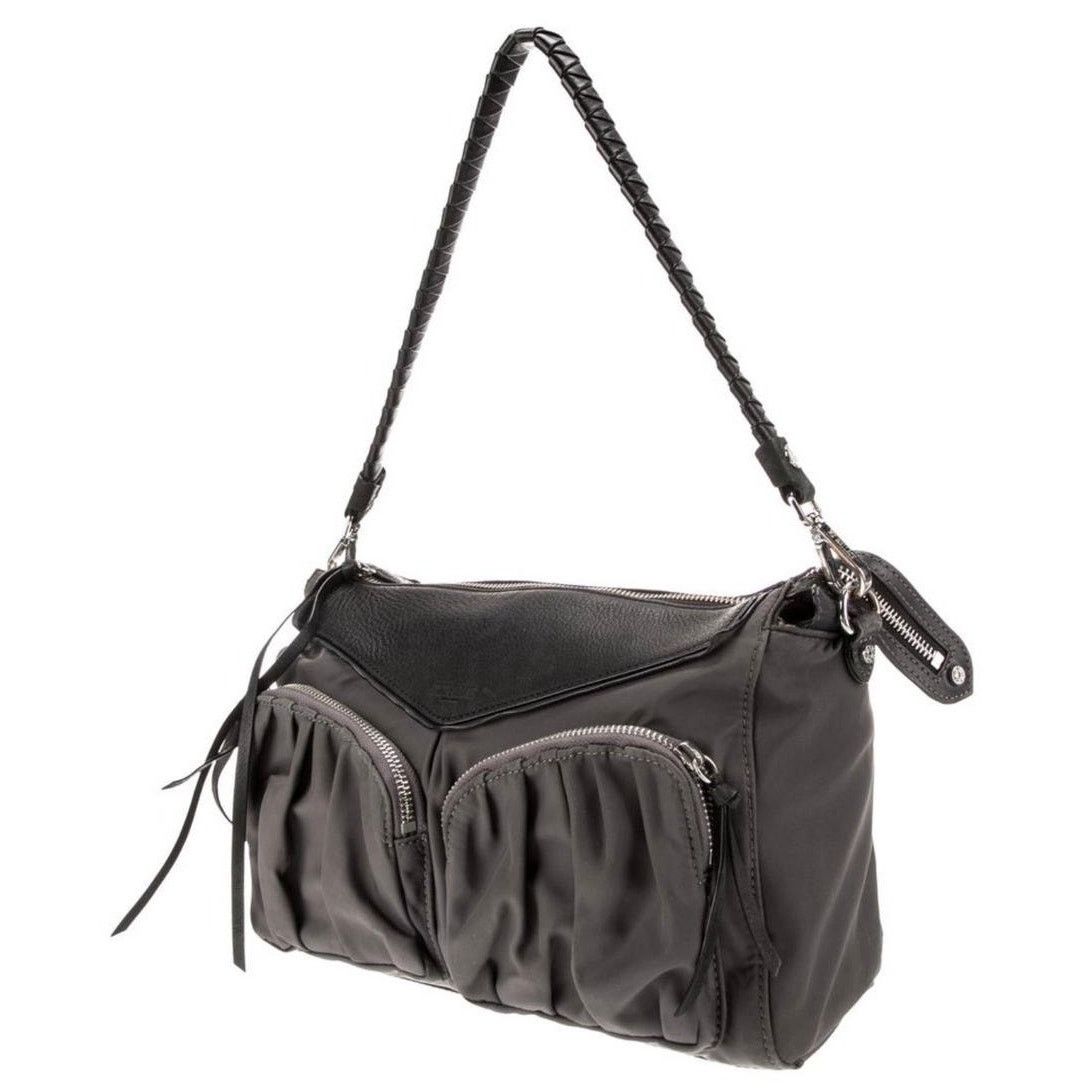 MZ Wallace Women's MZ Wallace Gray Bedford Nylon Shoulder Bag Size ONE SIZE - 8 Thumbnail