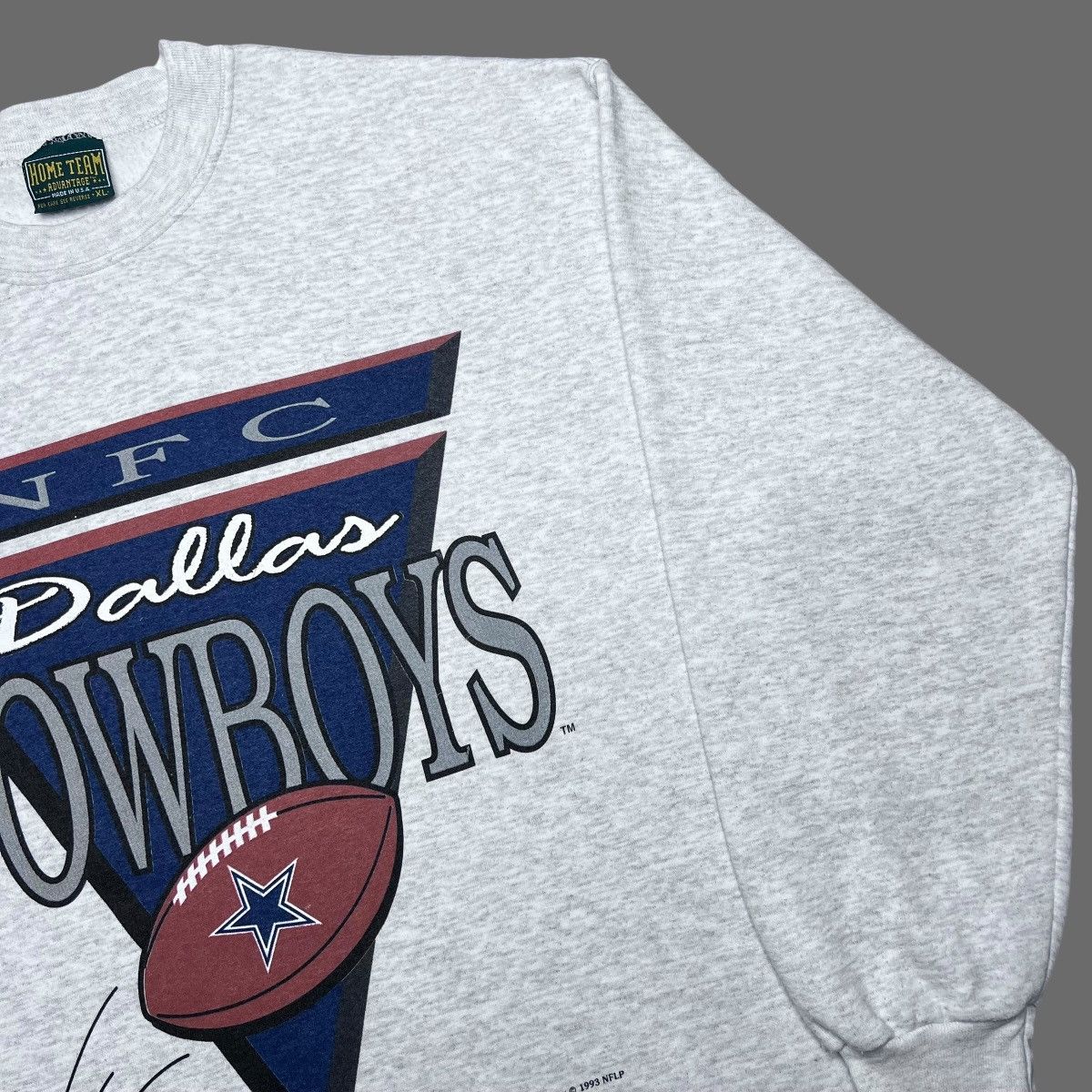 NFL × Vintage 1993 NFL Dallas Cowboys Spell Out 3D Football Sweatshirt Size US XL / EU 56 / 4 - 15 Thumbnail