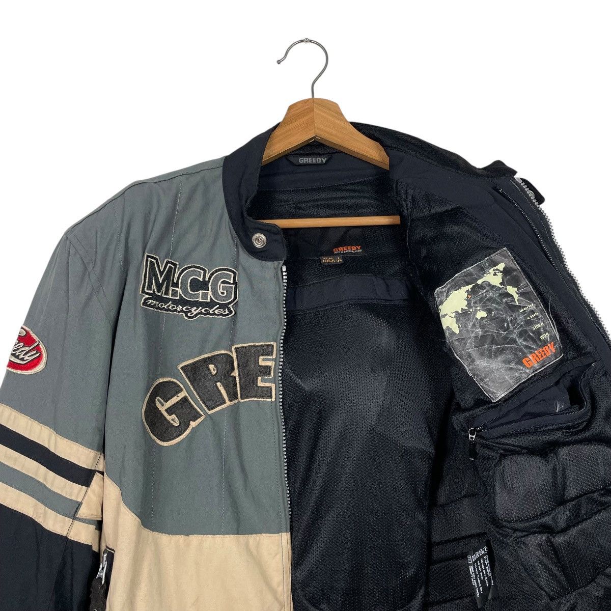 Japanese Brand Greedy Color Block Motorcycle Riding Jacket Size US M / EU 48-50 / 2 - 10 Thumbnail