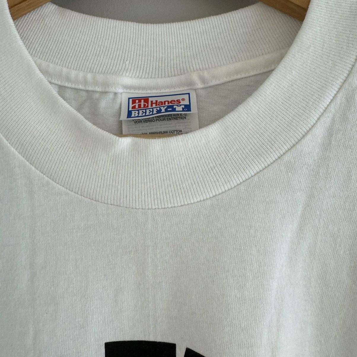 Bape × Nigo × Vintage OG Bape Hanes Beefy Black College Logo Tee Size US L / EU 52-54 / 3 - 8 Thumbnail