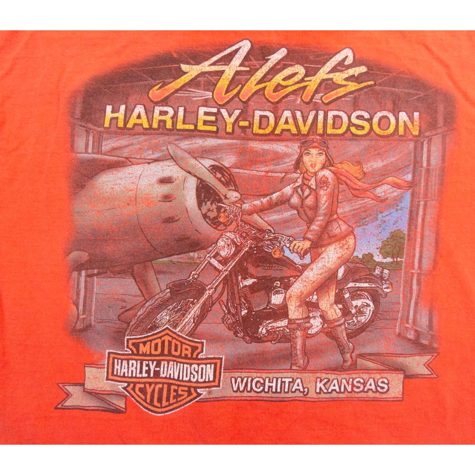 Harley Davidson Harley-Davidson Motorcycle Shirt Mens Large Orange Short Sleeve Tee Graphic Size US L / EU 52-54 / 3 - 2 Thumbnail
