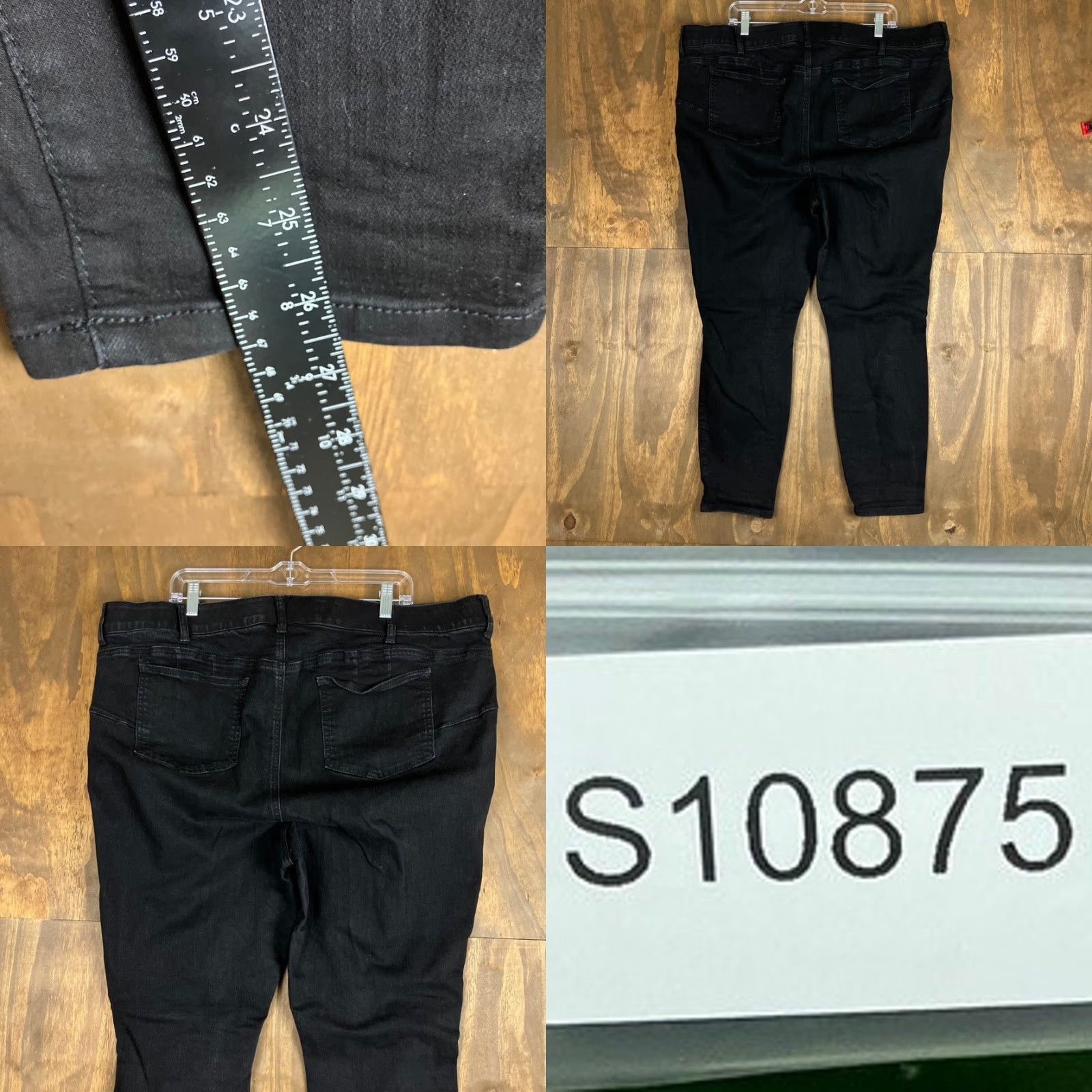 Torrid Torrid Black Feel The Fit Bombshell Skinny Jeans Womens 24R Distressed Stretch 5-Pocket Regular Rise High Waist Zip Button Jeans Size 28" / US 6 / IT 42 - 8 Thumbnail