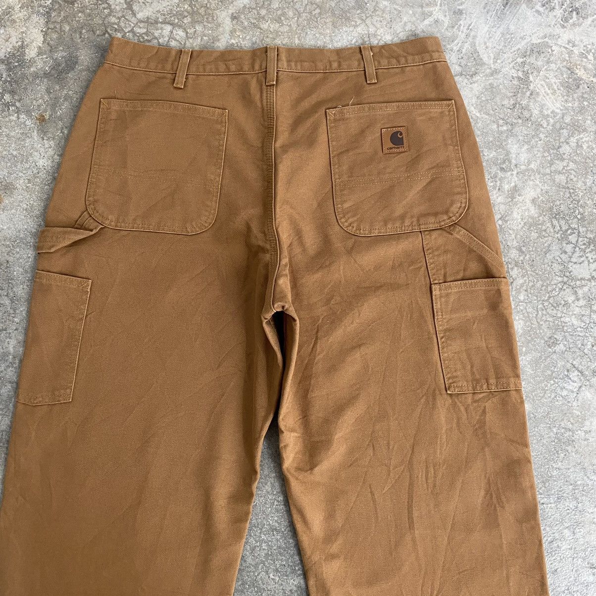 Carhartt Vintage Carhartt Blanket Lined Tan Carpenter Work Pants Size US 36 / EU 52 - 13 Thumbnail