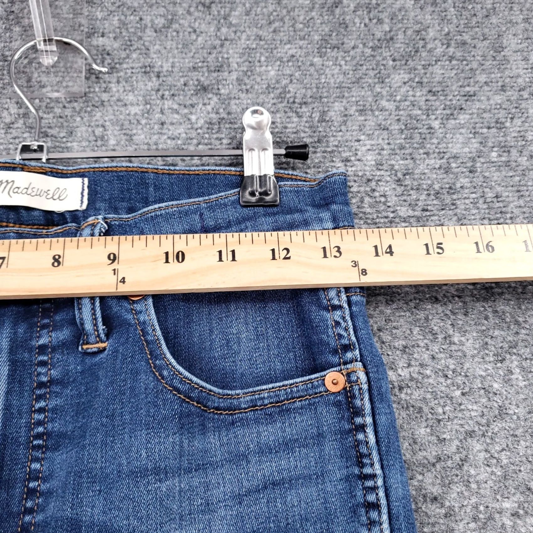 Madewell Madewell Jeans Womens 27 Blue High Rise Skinny Stretch Medium Wash Denim Jeans Women Tailored Comfort Pockets 5-Pocket Size 27" / US 4 / IT 40 - 7 Thumbnail