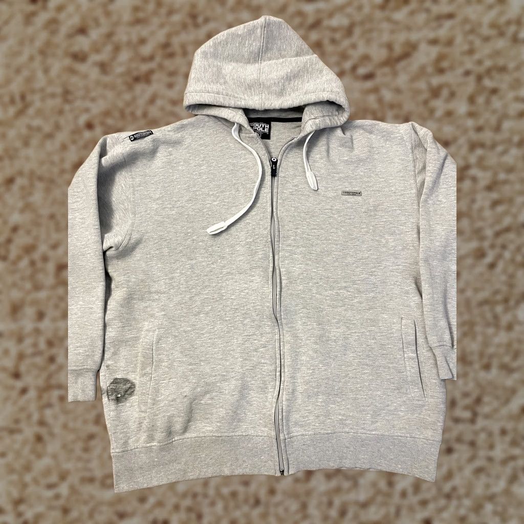 Southpole VINTAGE Southpole Hoodie Adult XL Gray Full Zip Mens Size US XL / EU 56 / 4 - 1 Thumbnail