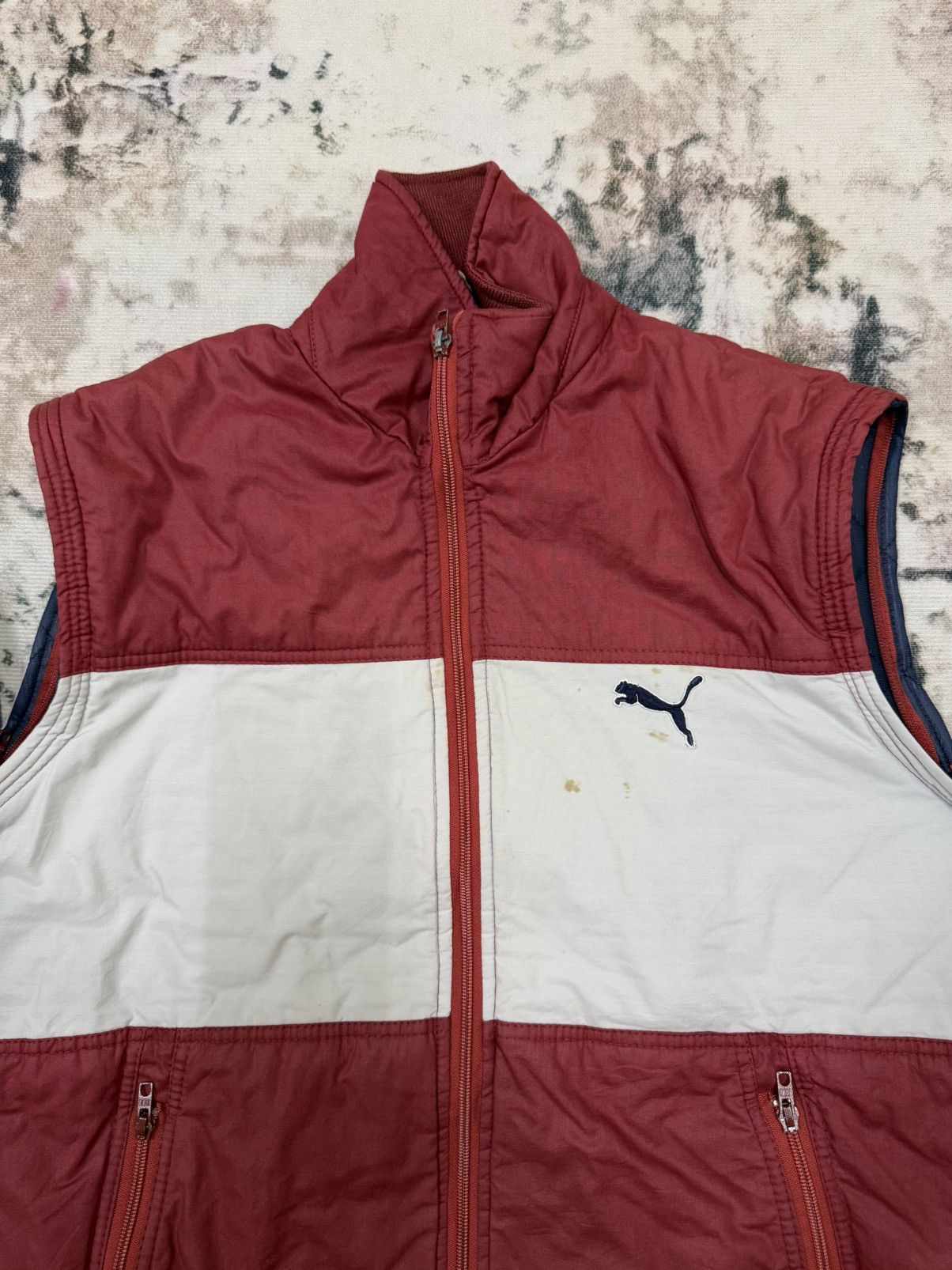 Puma × Vintage Vintage 90s Puma Convertiable Sleeve Bomber Jacket Size US M / EU 48-50 / 2 - 5 Thumbnail