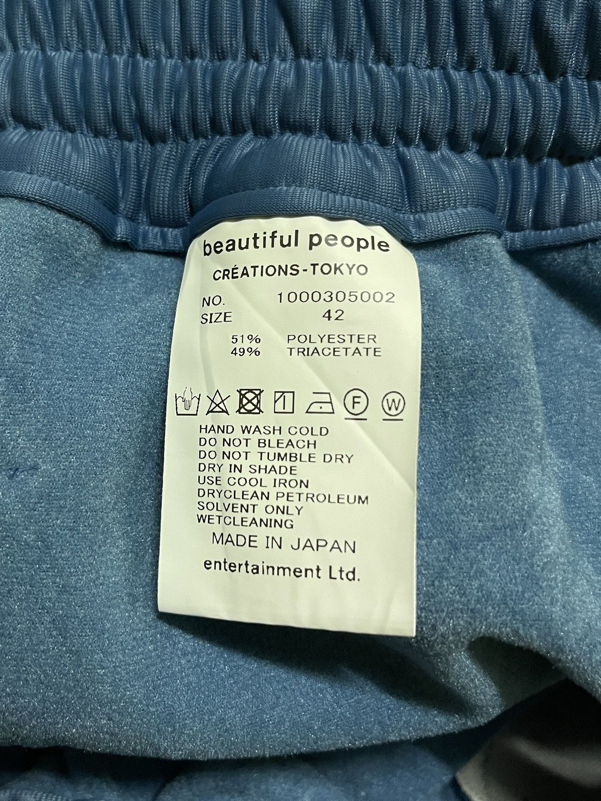 Japanese Brand Beautiful People Vintage Tricot Jersey Pants Size 28" / US 6 / IT 42 - 15 Thumbnail