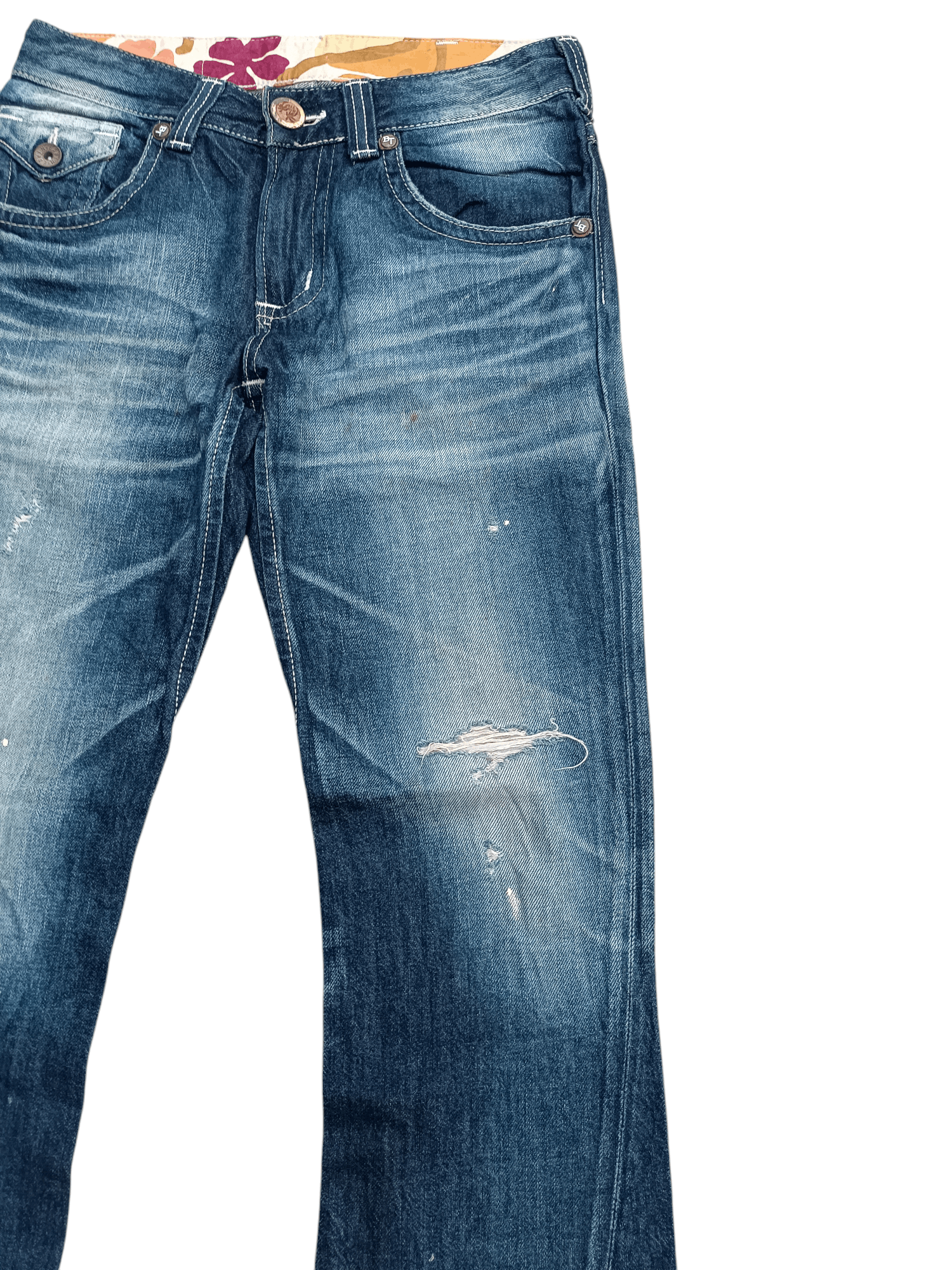 14th Addiction × Edwin × If Six Was Nine Edwin Exclusive Vintage Flare Distressed Whiskers Denim Size US 33 - 5 Thumbnail
