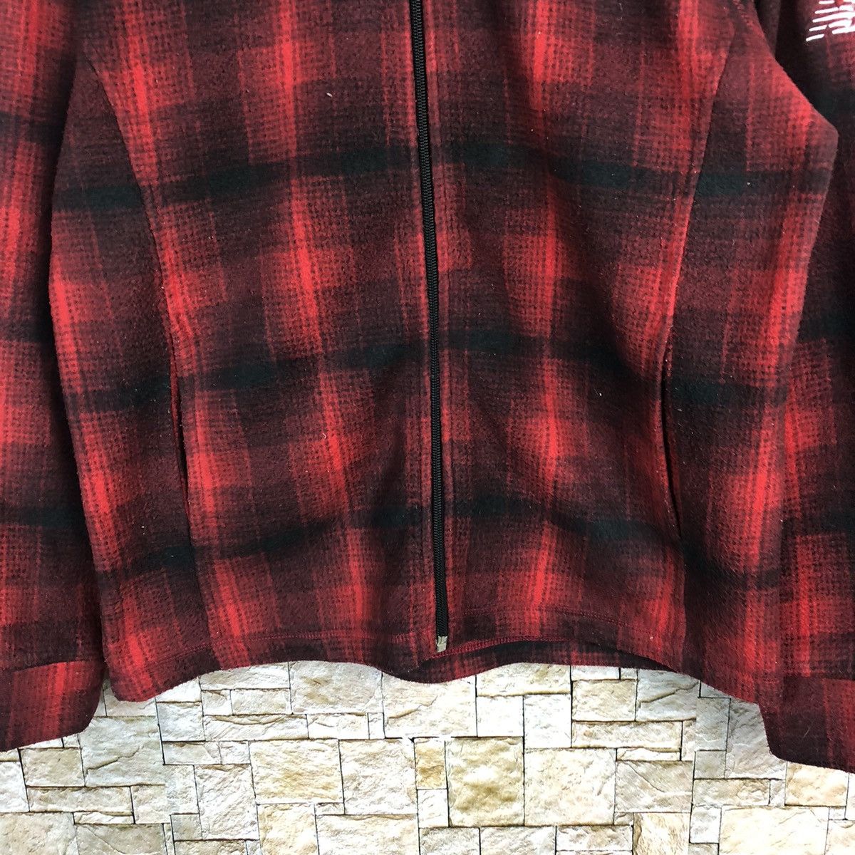 New Balance × Vintage New Balance Red Checkred Sweatshirt #A383 Size US M / EU 48-50 / 2 - 6 Thumbnail
