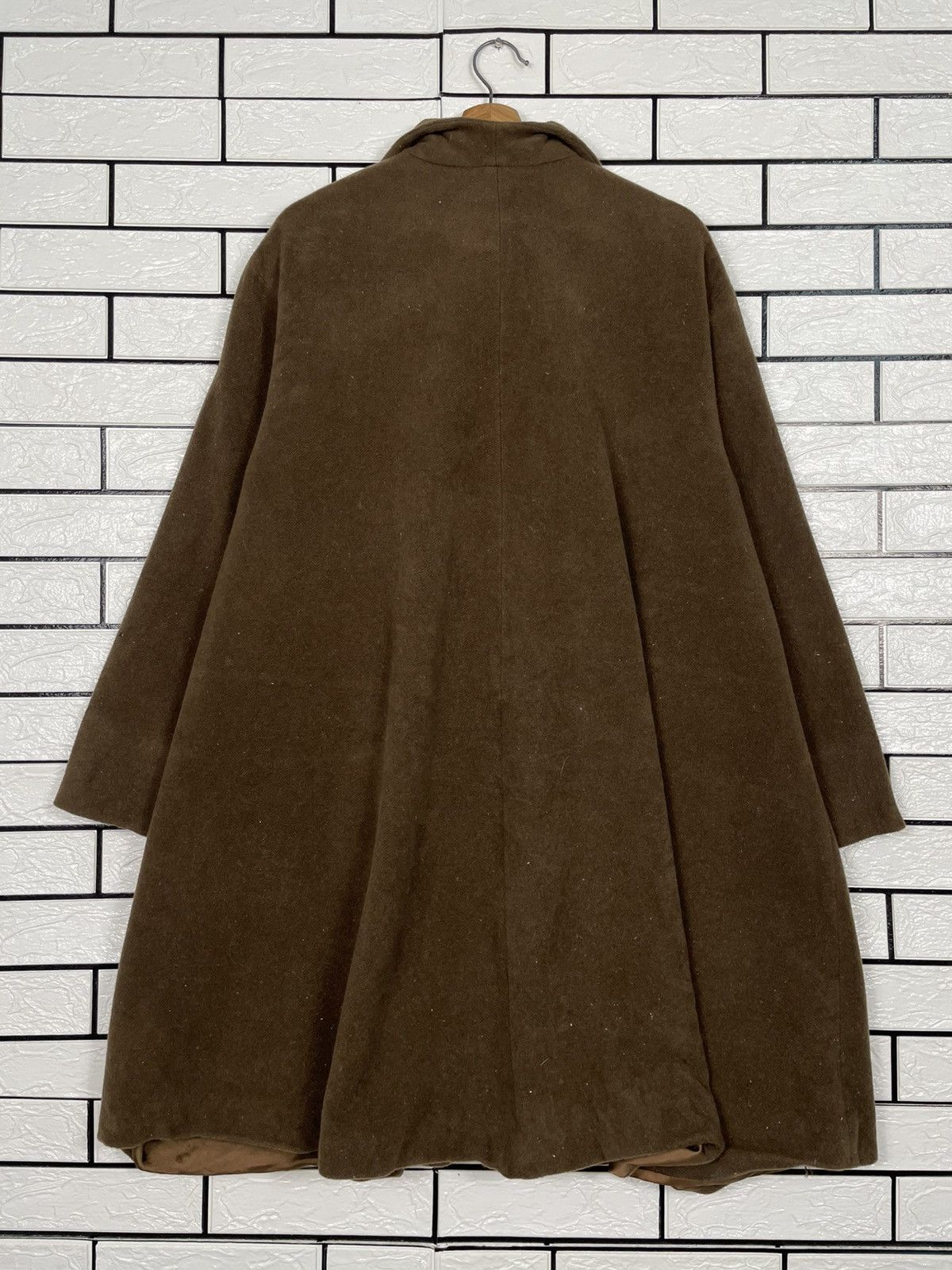 Other Ixia Made In Italy Brown Wool Cashmere Overcoat Size M / US 6-8 / IT 42-44 - 8 Thumbnail