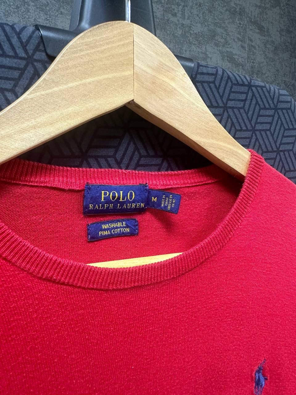Polo Ralph Lauren × Vintage Vintage Polo Ralph Lauren Red Long Sweater PRL Size US M / EU 48-50 / 2 - 7 Thumbnail