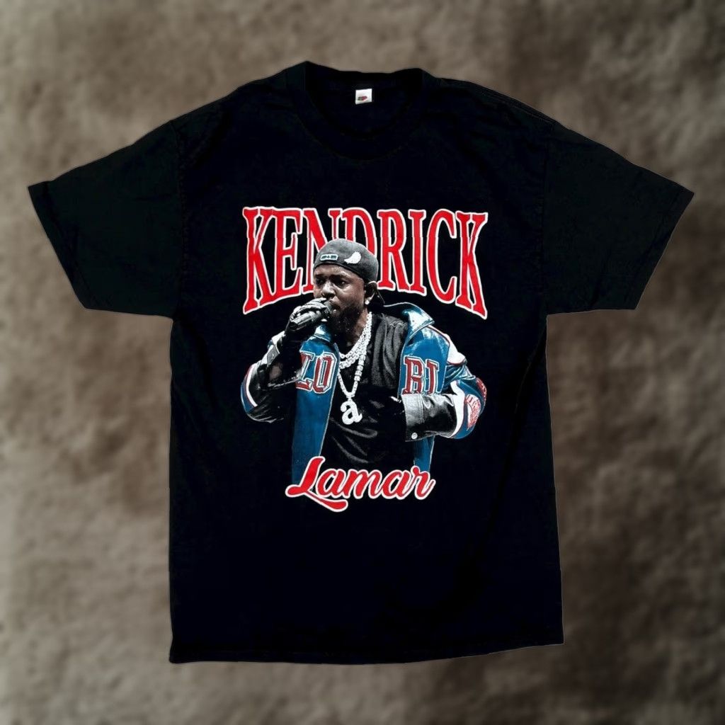 Fruit Of The Loom Kendrick Lamar T-Shirt Mens Medium Black 2025 Grand National Tour SZA Graphic Shirt Mens Black Graphic Print Concert Tour Size US M / EU 48-50 / 2 - 1 Thumbnail
